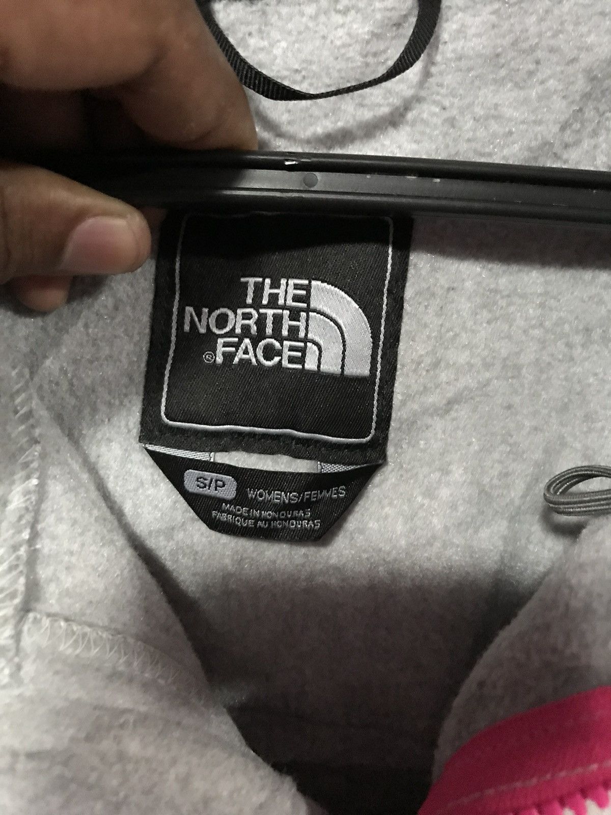 THE NORTH FACE JACKET GREY SIZE S FLEECE POLARTEC