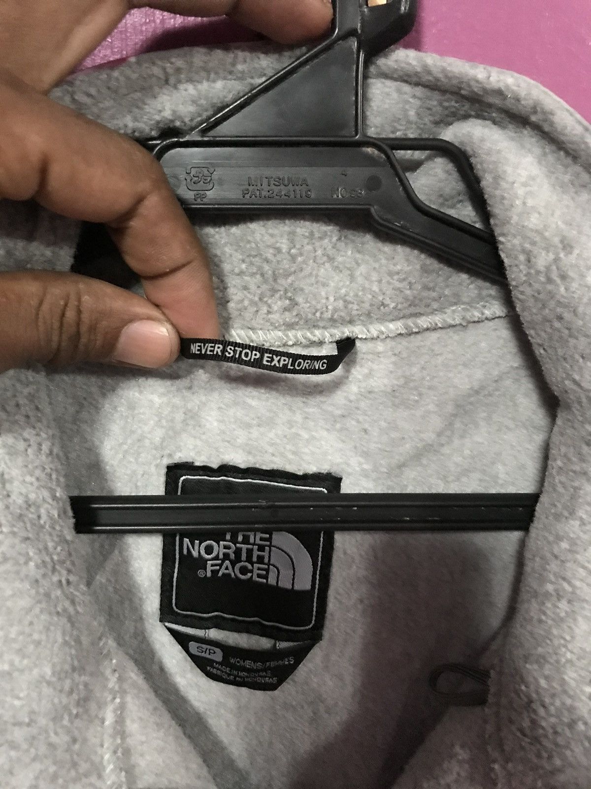 THE NORTH FACE JACKET GREY SIZE S FLEECE POLARTEC