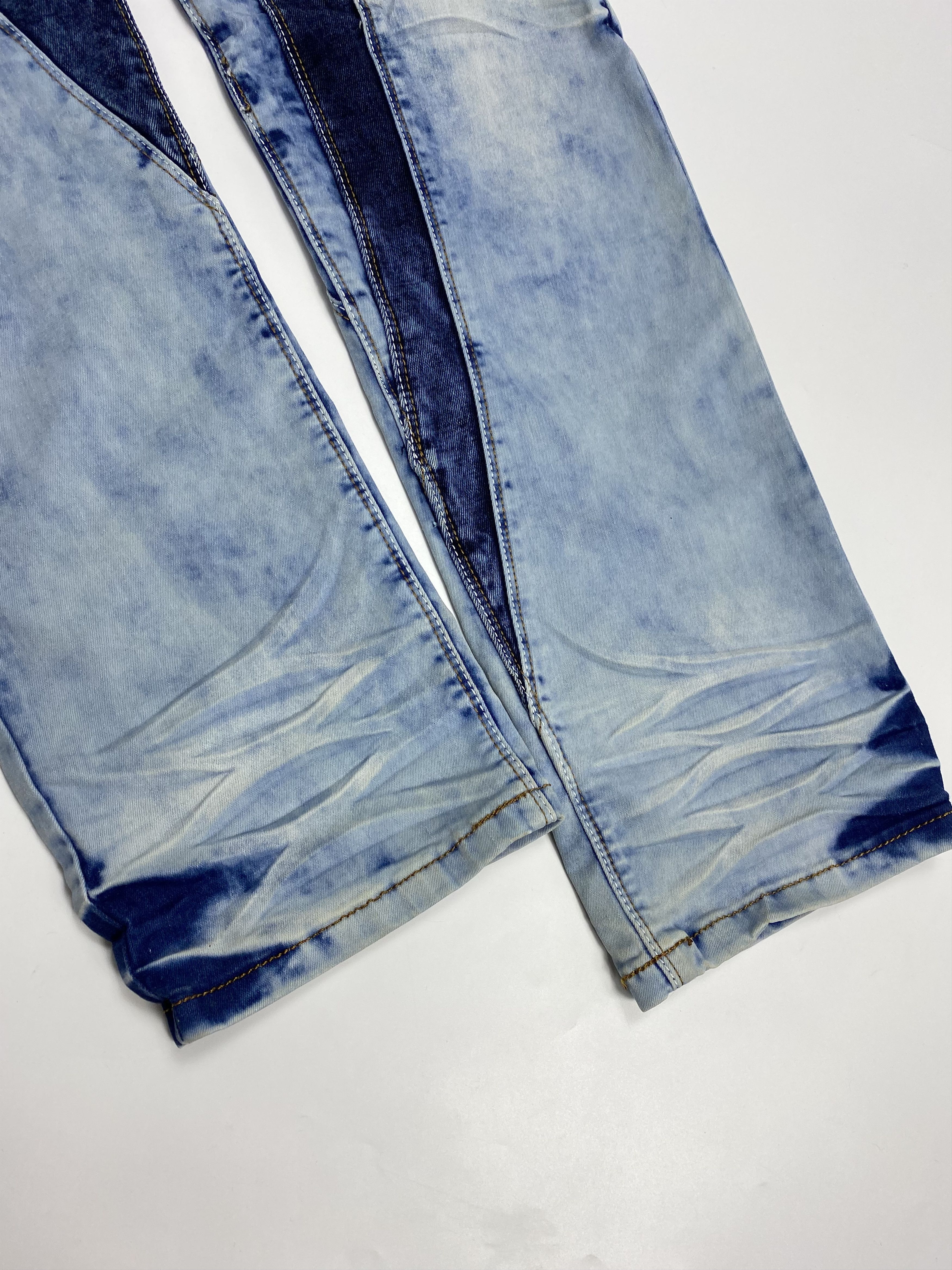 Japanese Brand × Vintage Highness Denim Y2K Studded Zip Detail Acid Wash Jeans Size US 36 / EU 52 - 10 Thumbnail