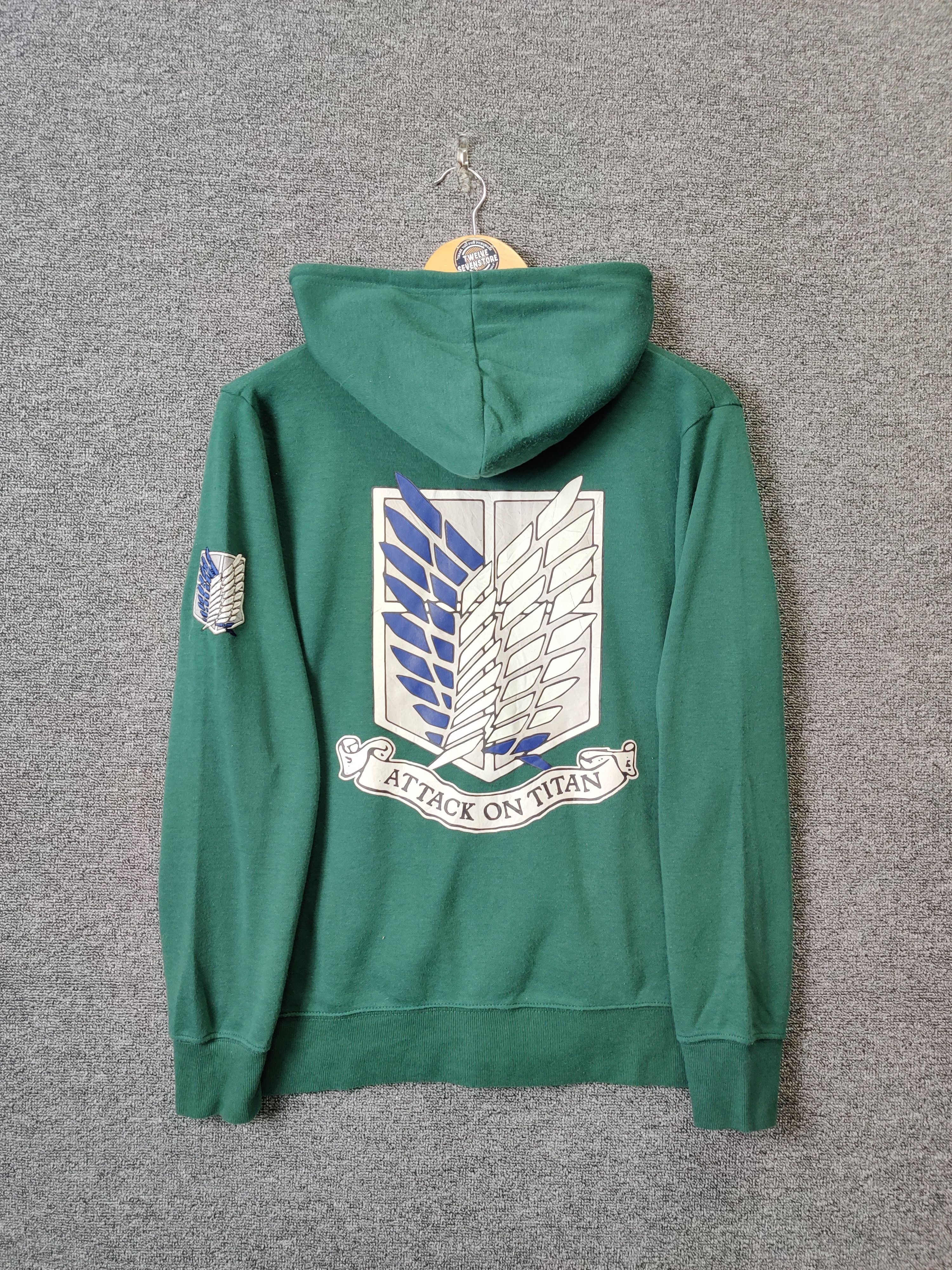 Vintage Anima Attack On Titan Embroidery Sweatshirt Hoodie