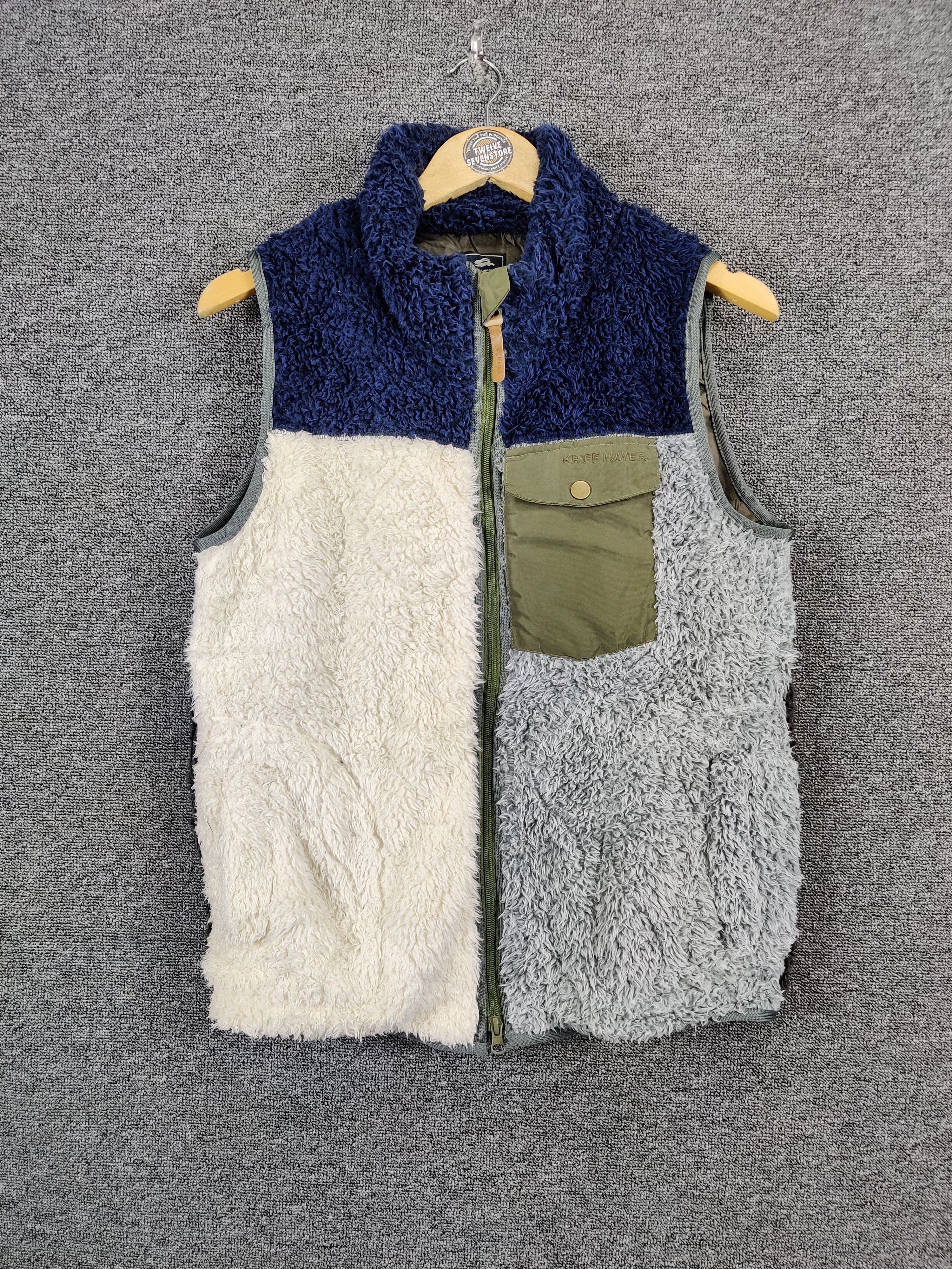 Vintage Kriff Mayer Fleece Single Pocket Vest Nice Colour
