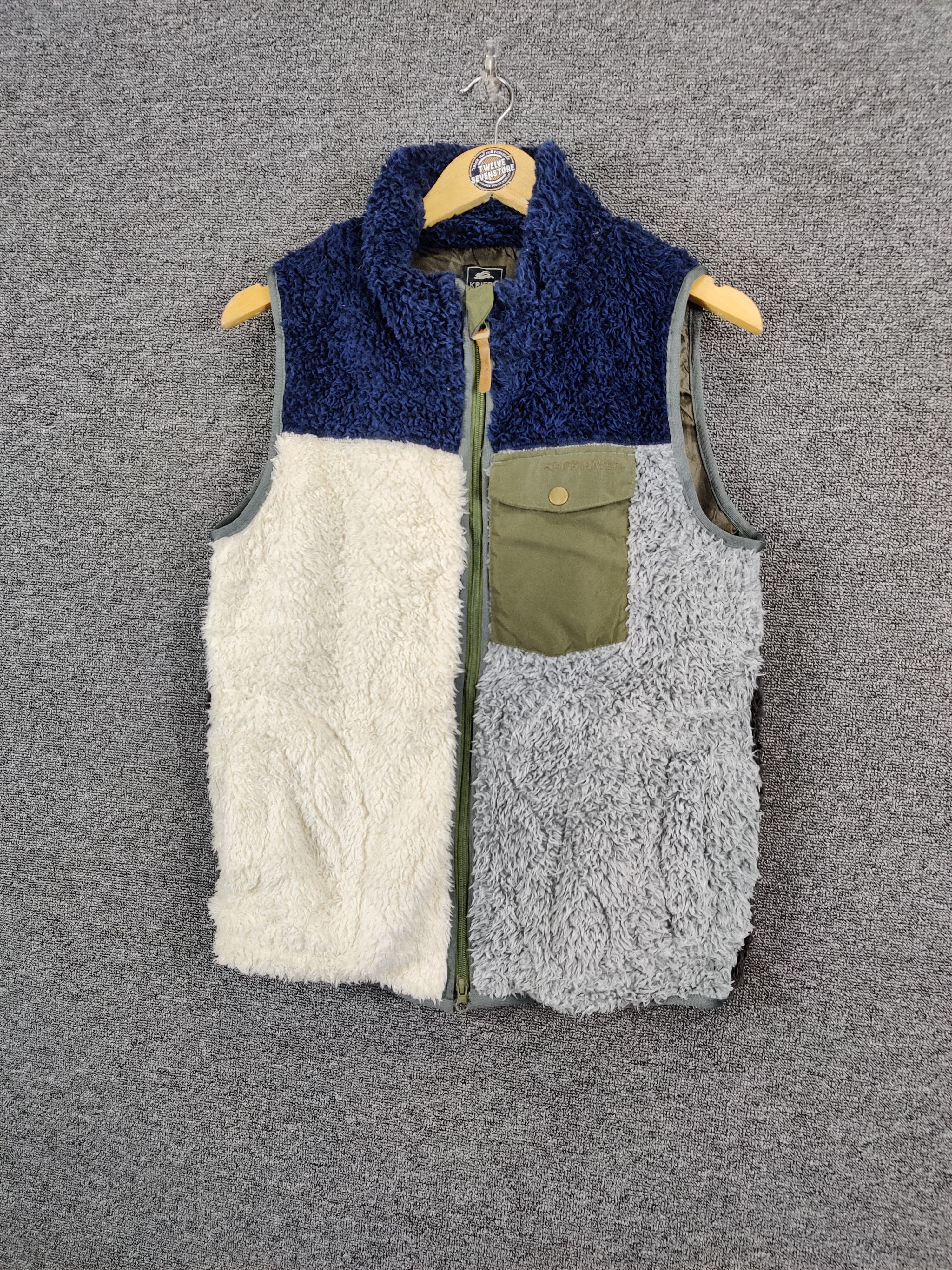 Vintage Kriff Mayer Fleece Single Pocket Vest Nice Colour