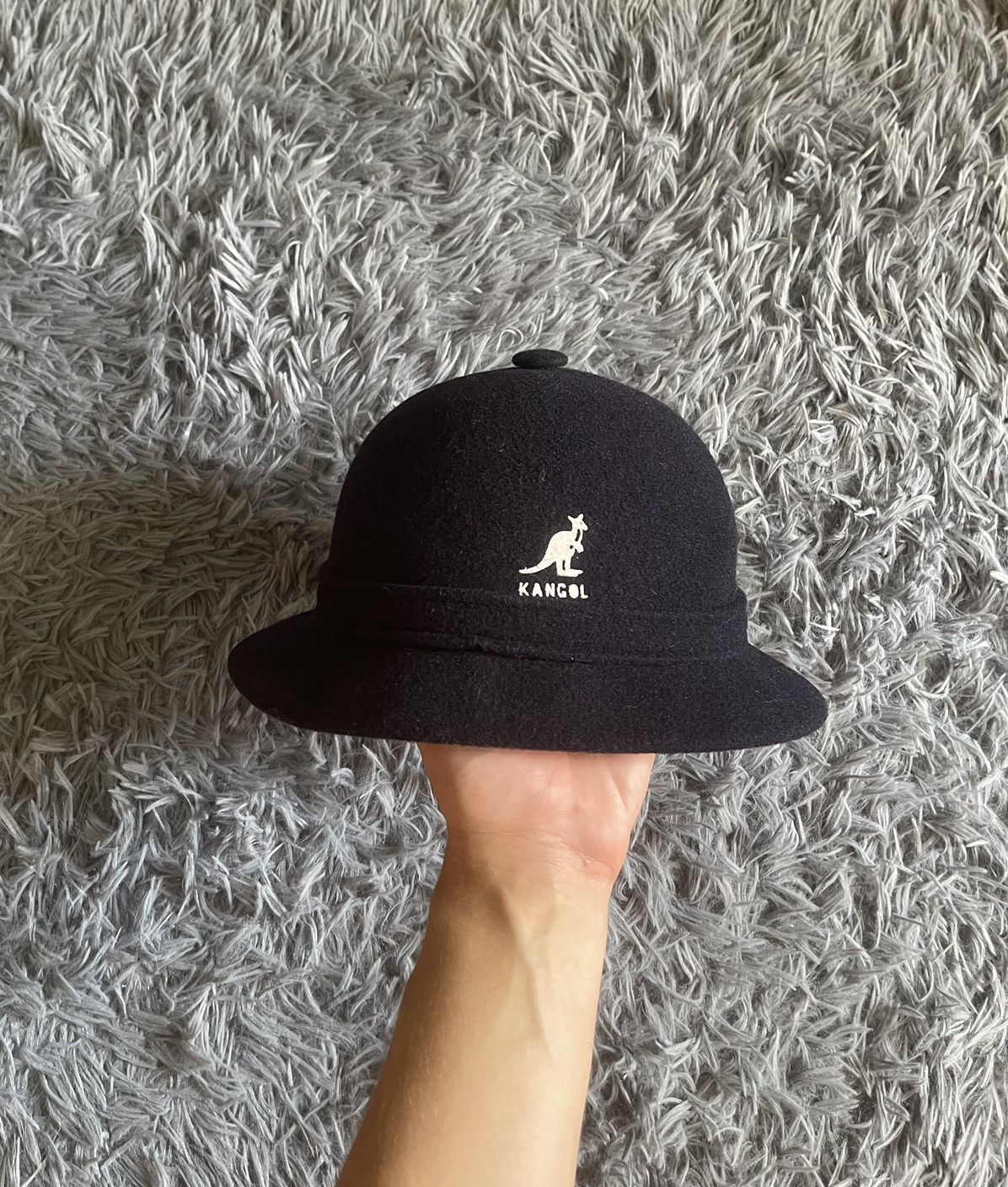Kangol × Vintage 🦘Kangol iconic 00s vintage wool hat bucket helmet Size 32 - 3 Thumbnail