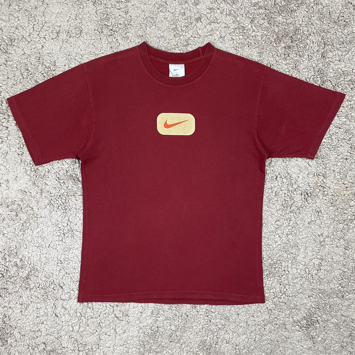 Nike × Vintage Vintage Nike Centre Swoosh T-shirt Size US S / EU 44-46 / 1 - 1 Thumbnail