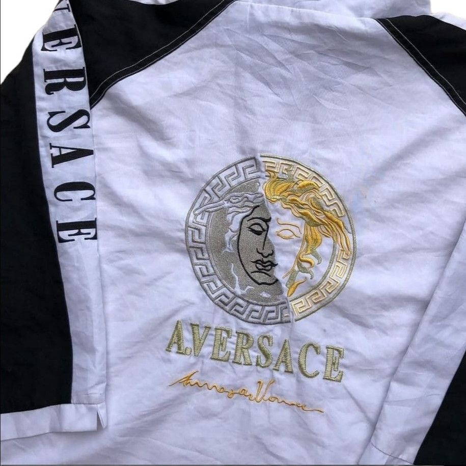 Versace × Vintage Vintage A. Versace Windbreaker Jacket Size US L / EU 52-54 / 3 - 3 Thumbnail