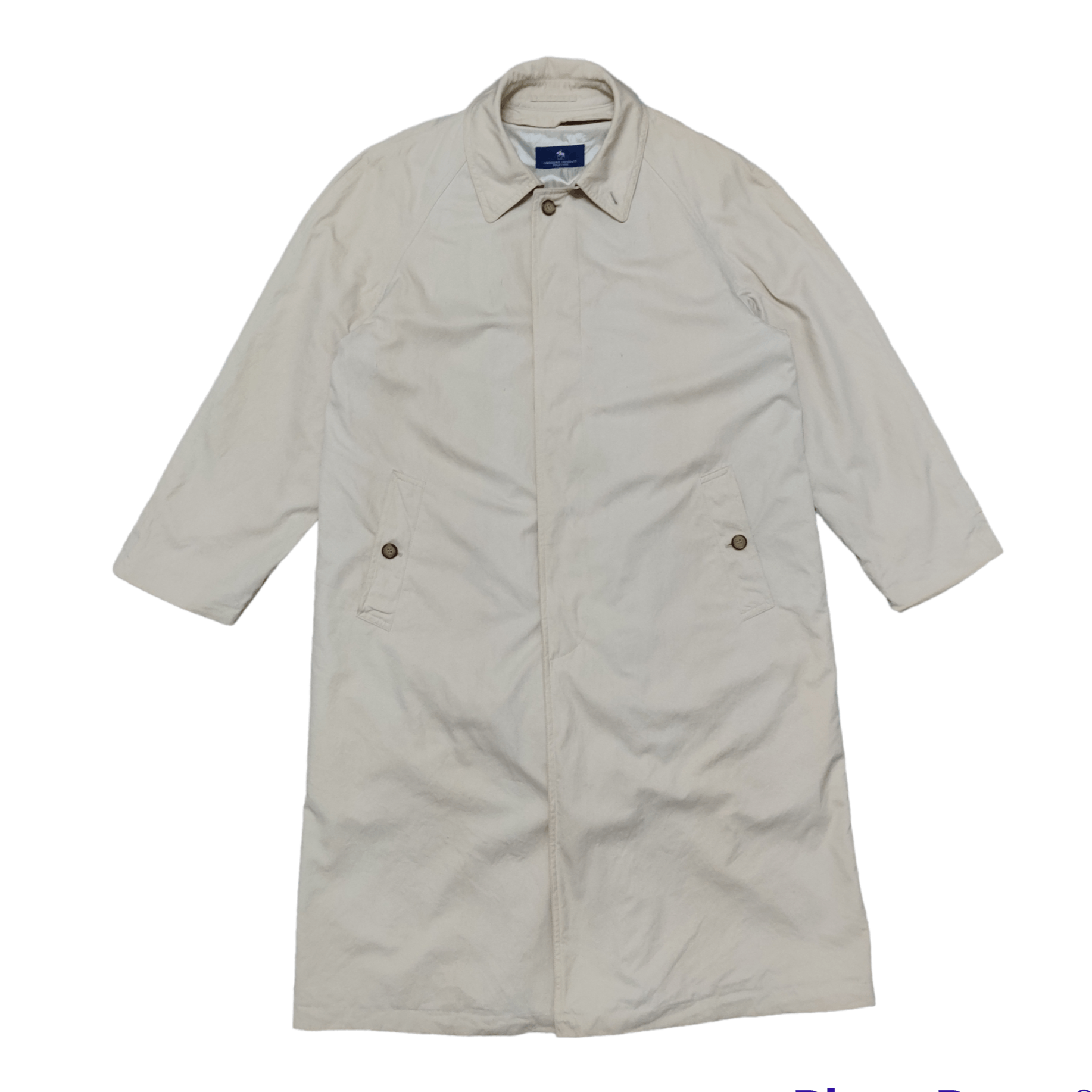 image of American College x Beverly Hills Polo Club Vintage Cambridge University Polo Club Trench Coat (Size