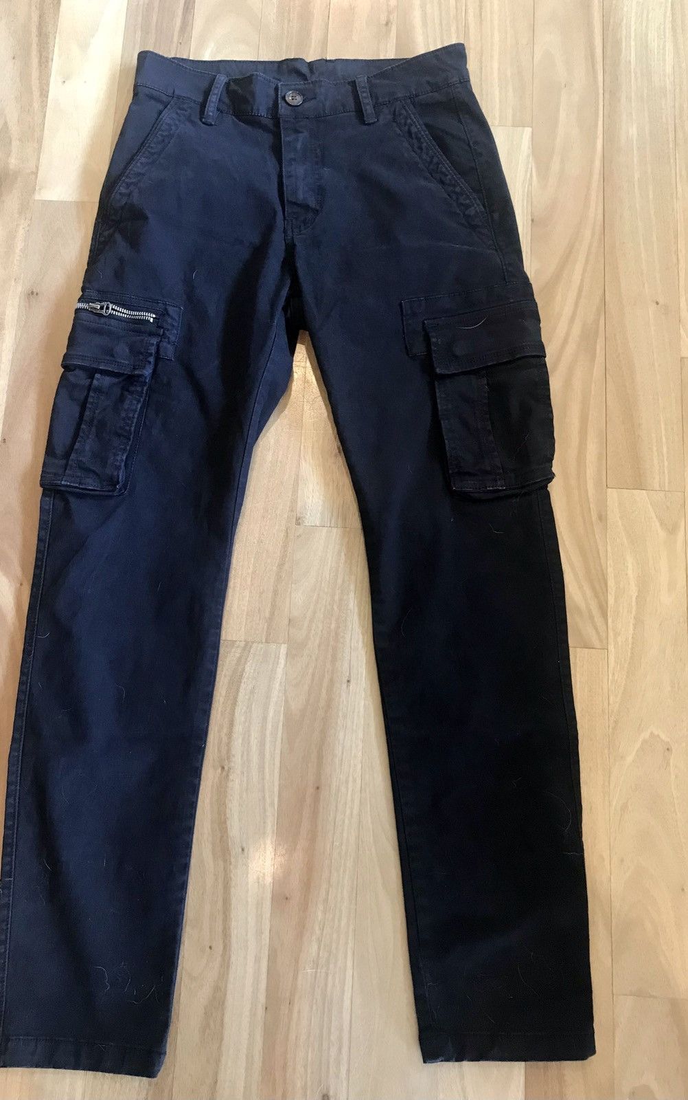 Vintage Vintage Navy Cargo Pants 30w Size US 30 / EU 46 - 1 Thumbnail