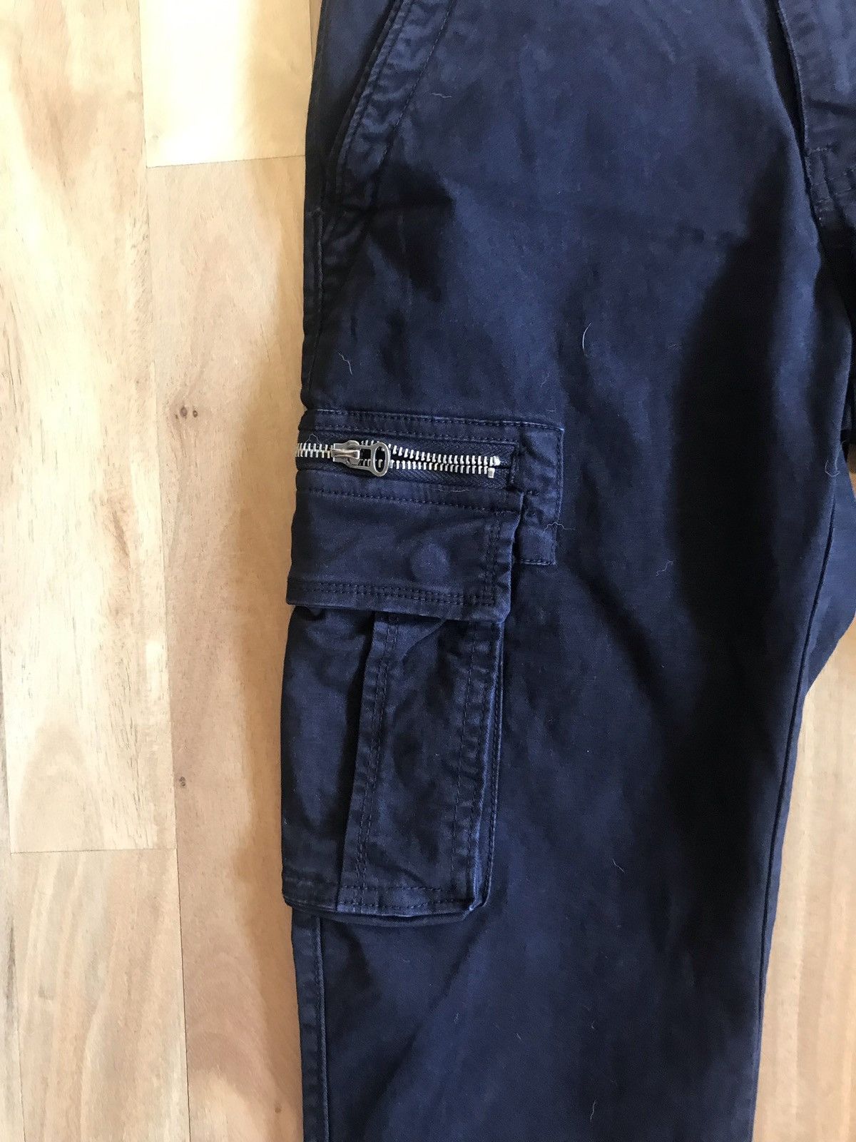 Vintage Vintage Navy Cargo Pants 32w Size US 32 / EU 48 - 2 Thumbnail