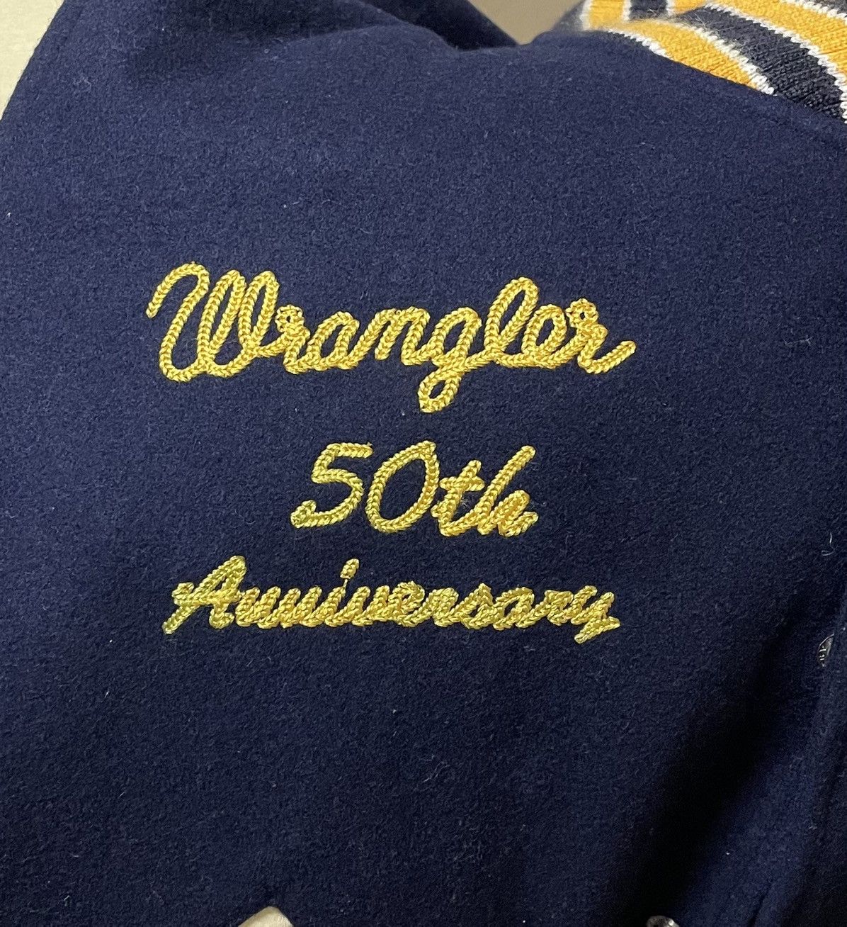Vintage × Wrangler VINTAGE WRANGLER BLUE BELL 50 ANNIVERSARY VARSITY (RARE) Size US XL / EU 56 / 4 - 4 Thumbnail