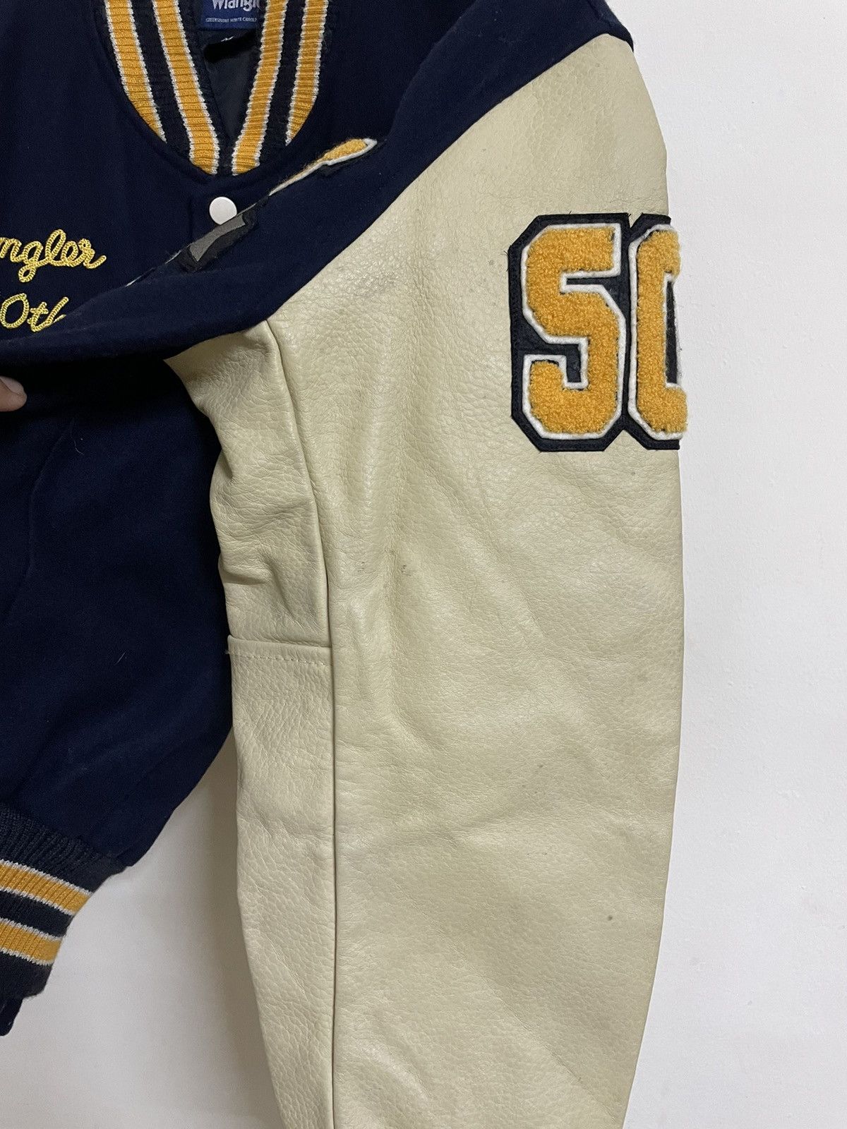 Vintage × Wrangler VINTAGE WRANGLER BLUE BELL 50 ANNIVERSARY VARSITY (RARE) Size US XL / EU 56 / 4 - 13 Thumbnail