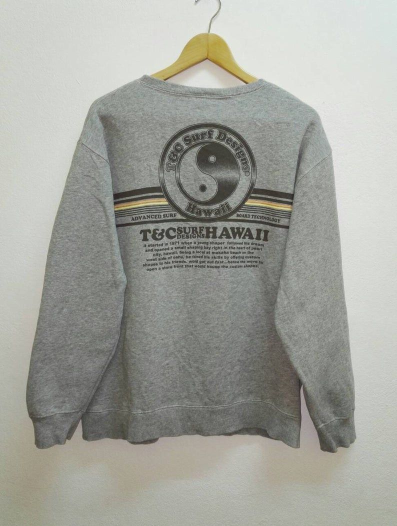Vintage Vtg T&C SURF DESIGNS Hawaii Nice Design (ss244) Size US XL / EU 56 / 4 - 1 Thumbnail