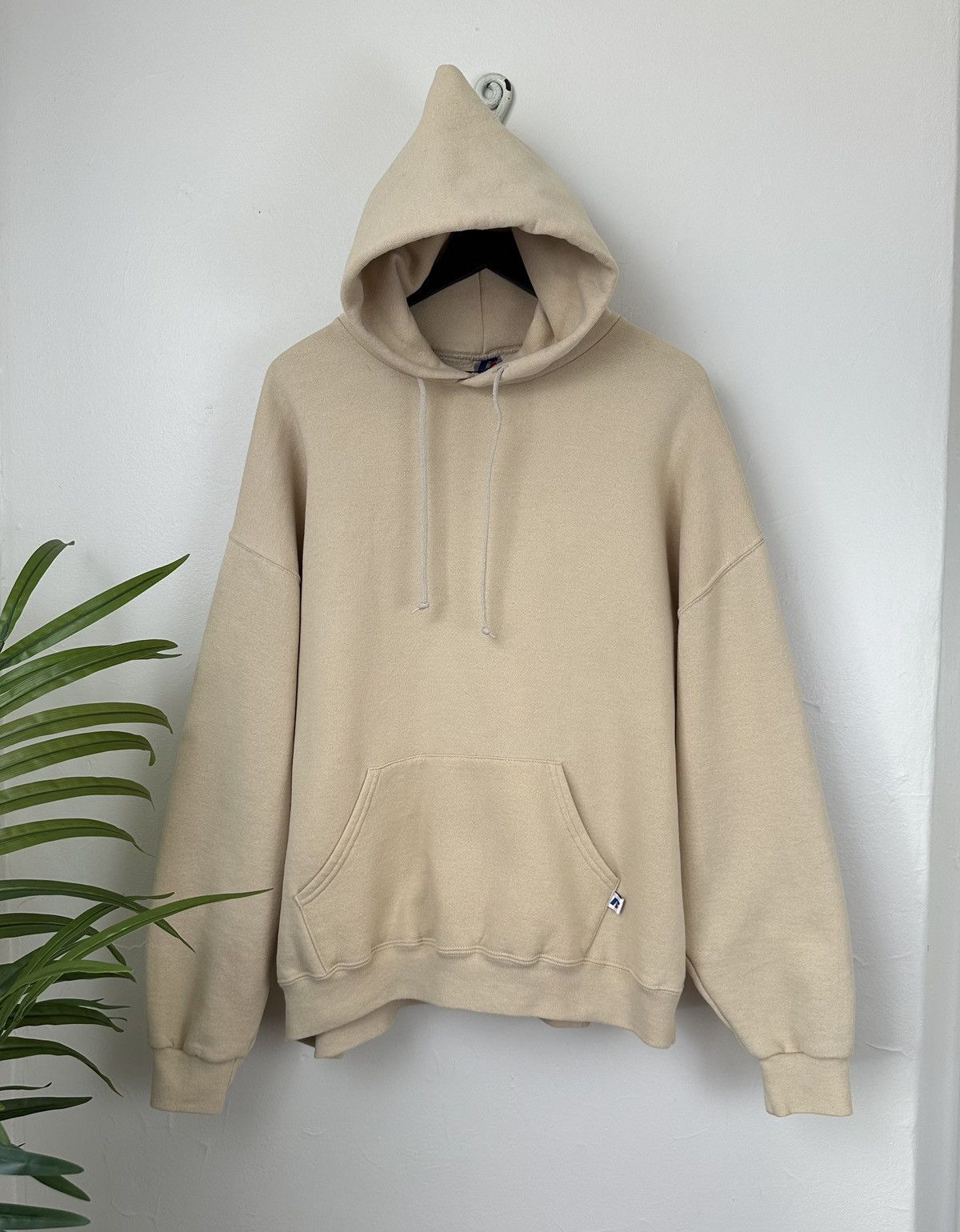 image of Amazing Oatmeal Boxy Russell Athletic Hoodie, Men's