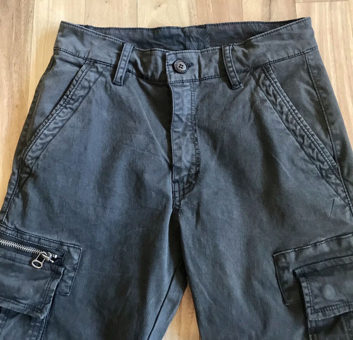 Vintage Vintage Dark Olive Cargo Pants 28w Size US 28 / EU 44 - 3 Thumbnail