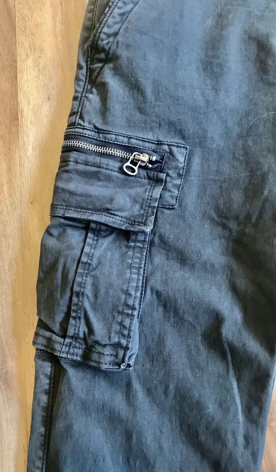 Vintage Vintage Dark Olive Cargo Pants 28w Size US 28 / EU 44 - 2 Thumbnail