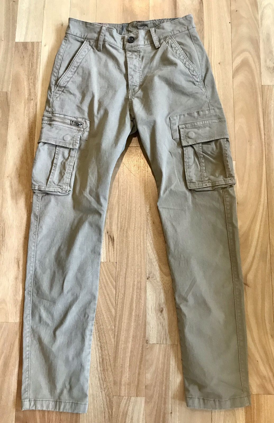 Vintage Vintage Tan Cargo Pants 29w Size US 29 - 1 Thumbnail