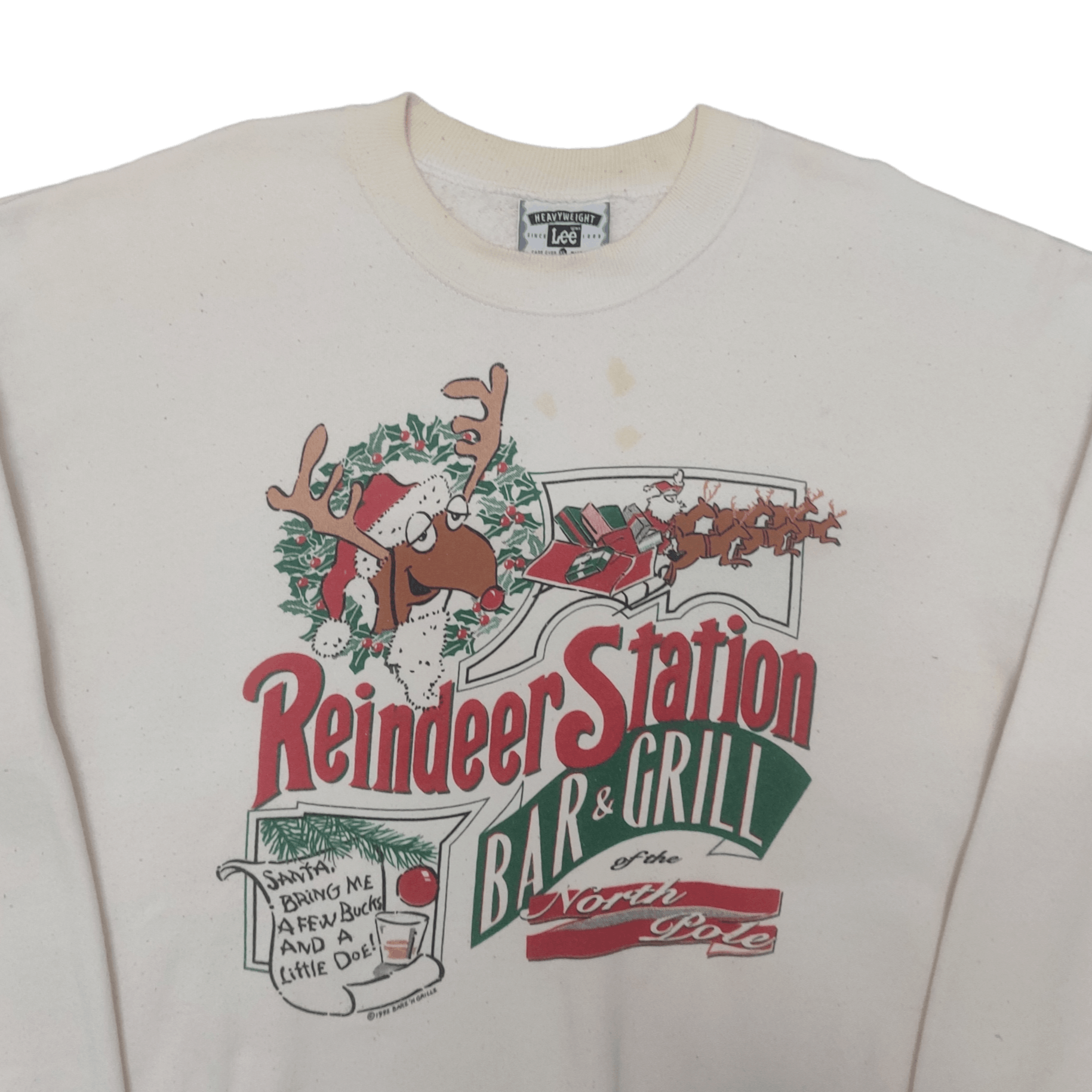 Lee Vintage 1992 Lee x Barz 'N Grillz Sweatshirt Big Print Size US XL / EU 56 / 4 - 2 Thumbnail