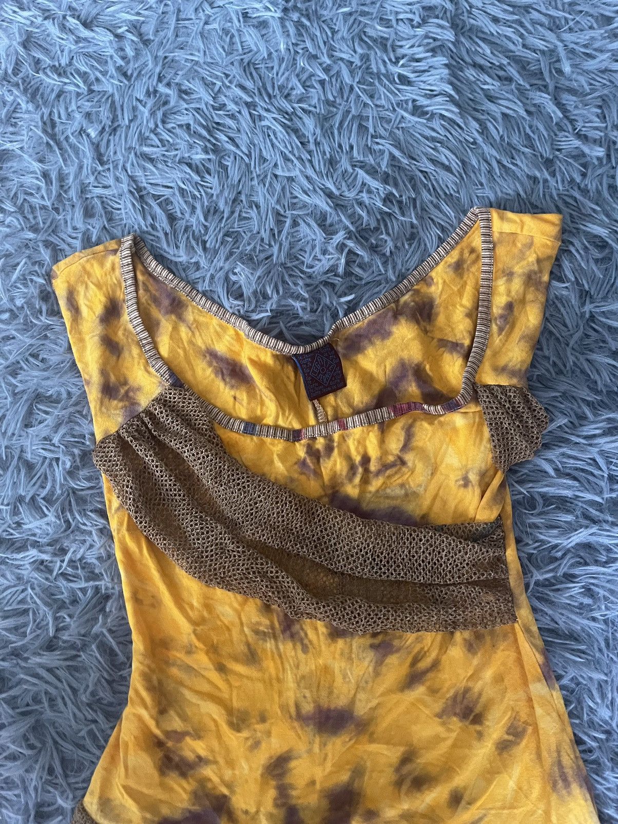 Vintage Legatte avant garde 00s vintage mesh JPG style tank top Size S / US 4 / IT 40 - 4 Thumbnail