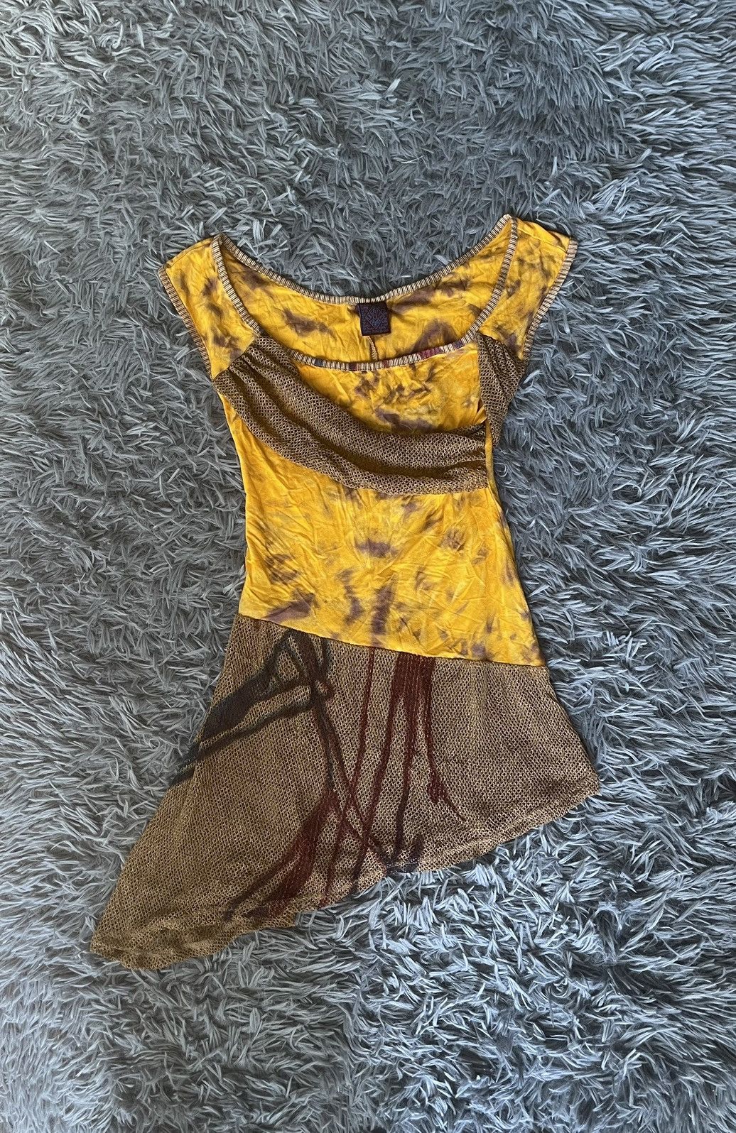 Vintage Legatte avant garde 00s vintage mesh JPG style tank top Size S / US 4 / IT 40 - 2 Thumbnail