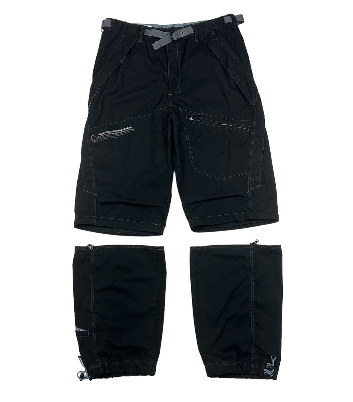image of 37~39 Raton Laveur (2In1) Hiking Cargo Pants in Black, Men's (Size 38)