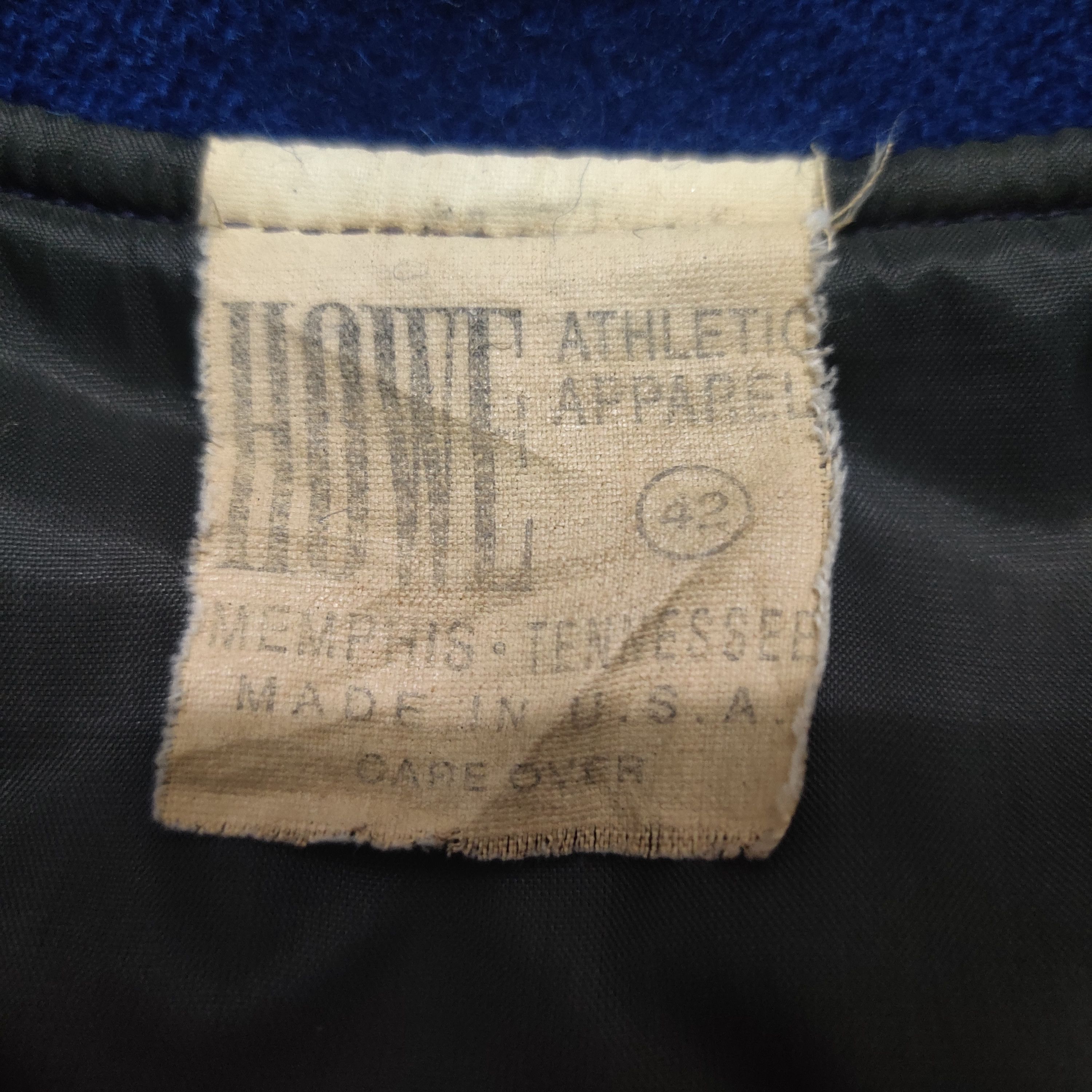 Howe Vintage 70s 80s Howe Athletic Apparel Varsity Jacket Wool Size US L / EU 52-54 / 3 - 5 Thumbnail