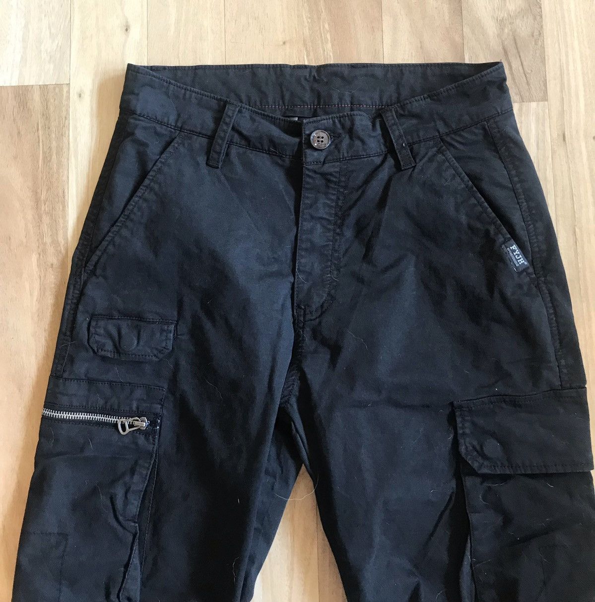 Vintage Vintage Jogger Style Black Cargo Pants 36w Size US 36 / EU 52 - 3 Thumbnail