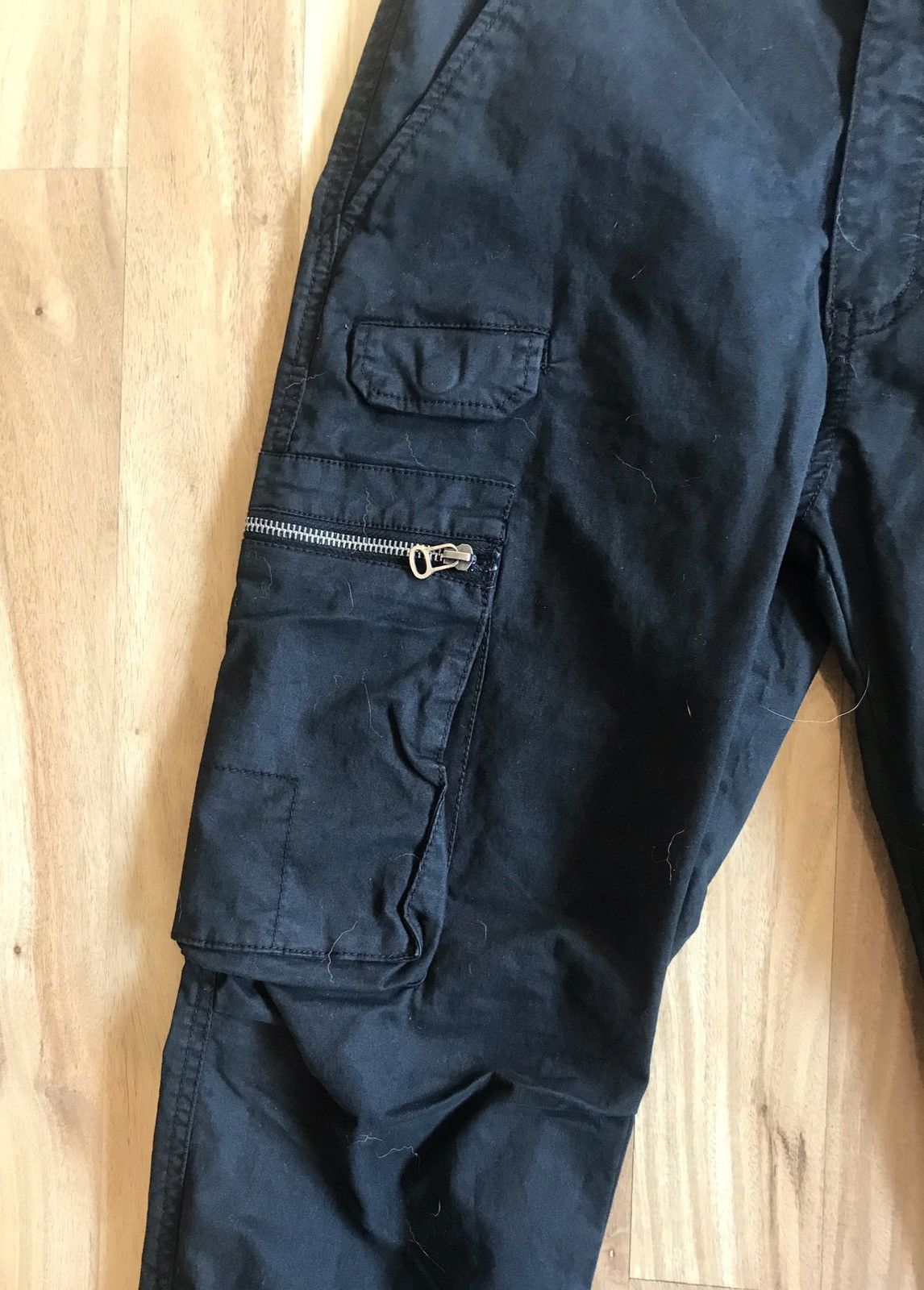 Vintage Vintage Jogger Style Black Cargo Pants 36w Size US 36 / EU 52 - 2 Thumbnail