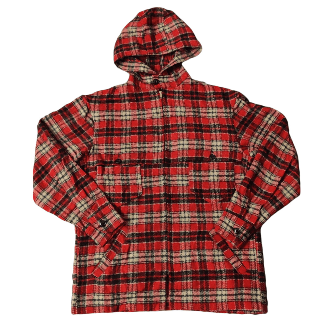 Woolrich Woolen Mills Vintage Bemidji Woolen Mills Zipper Checkered Jacket Hooded Size US M / EU 48-50 / 2 - 1 Thumbnail