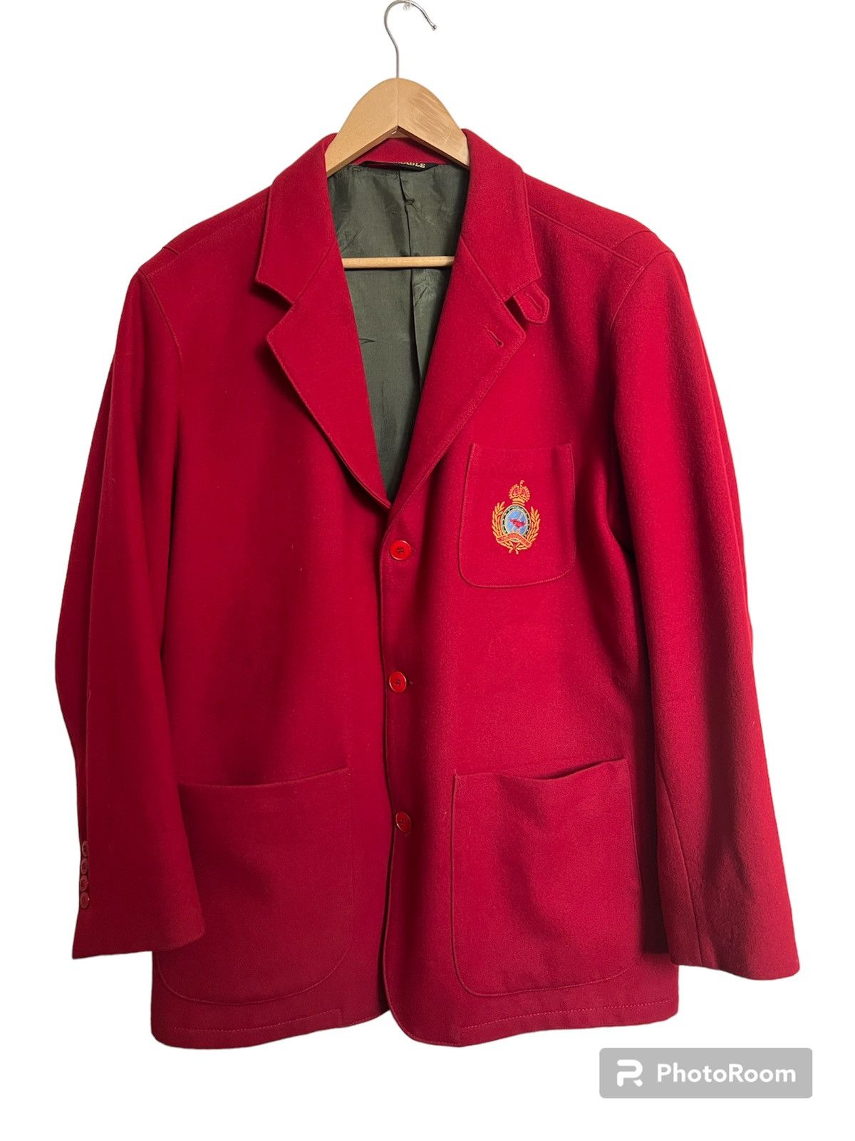 Red Faconnable Coat Vintage Designer By Faconnable Women's Red XS