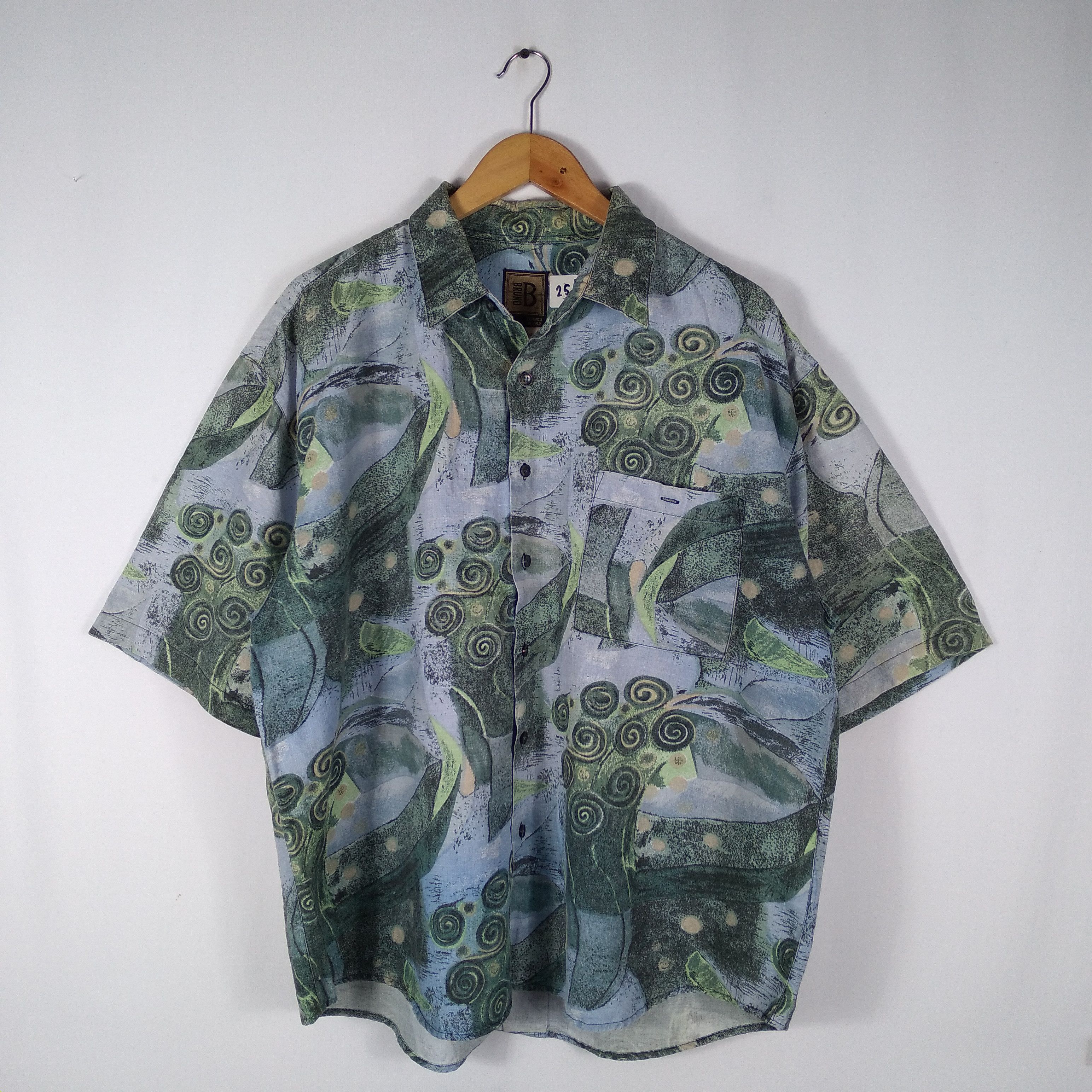 Arts & Science × Vintage Vintage Italian Bruno Art Work Flora Jungle Button Up Shirt Size US L / EU 52-54 / 3 - 1 Thumbnail