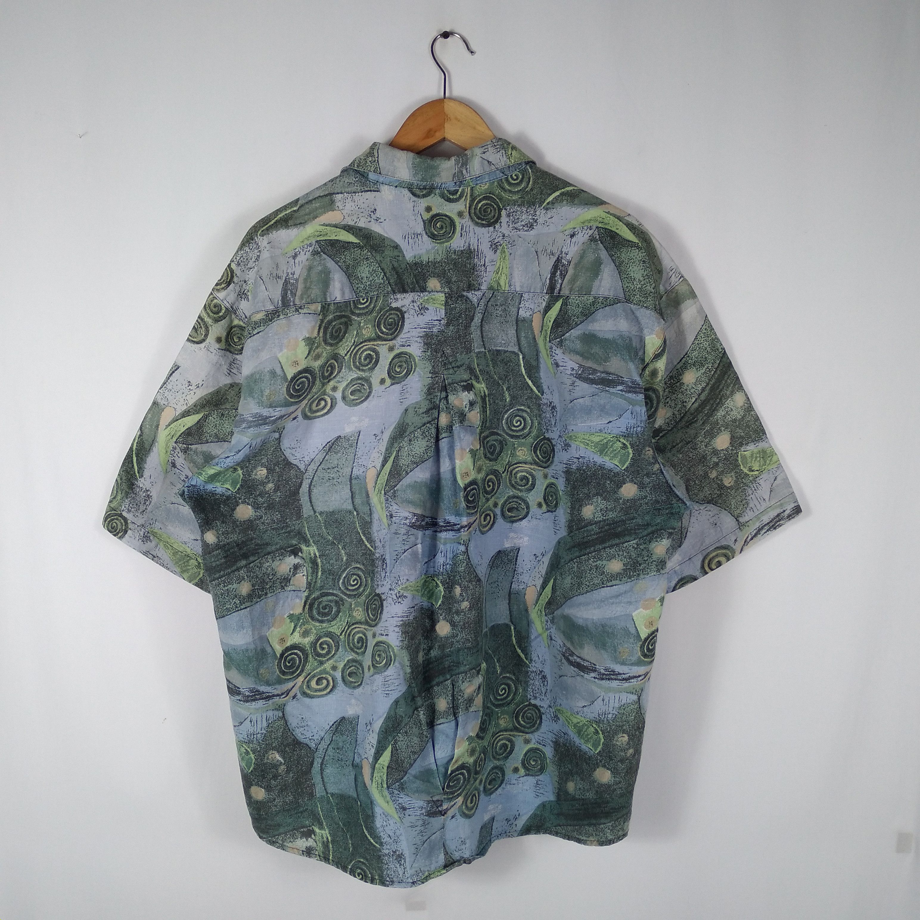 Arts & Science × Vintage Vintage Italian Bruno Art Work Flora Jungle Button Up Shirt Size US L / EU 52-54 / 3 - 5 Thumbnail