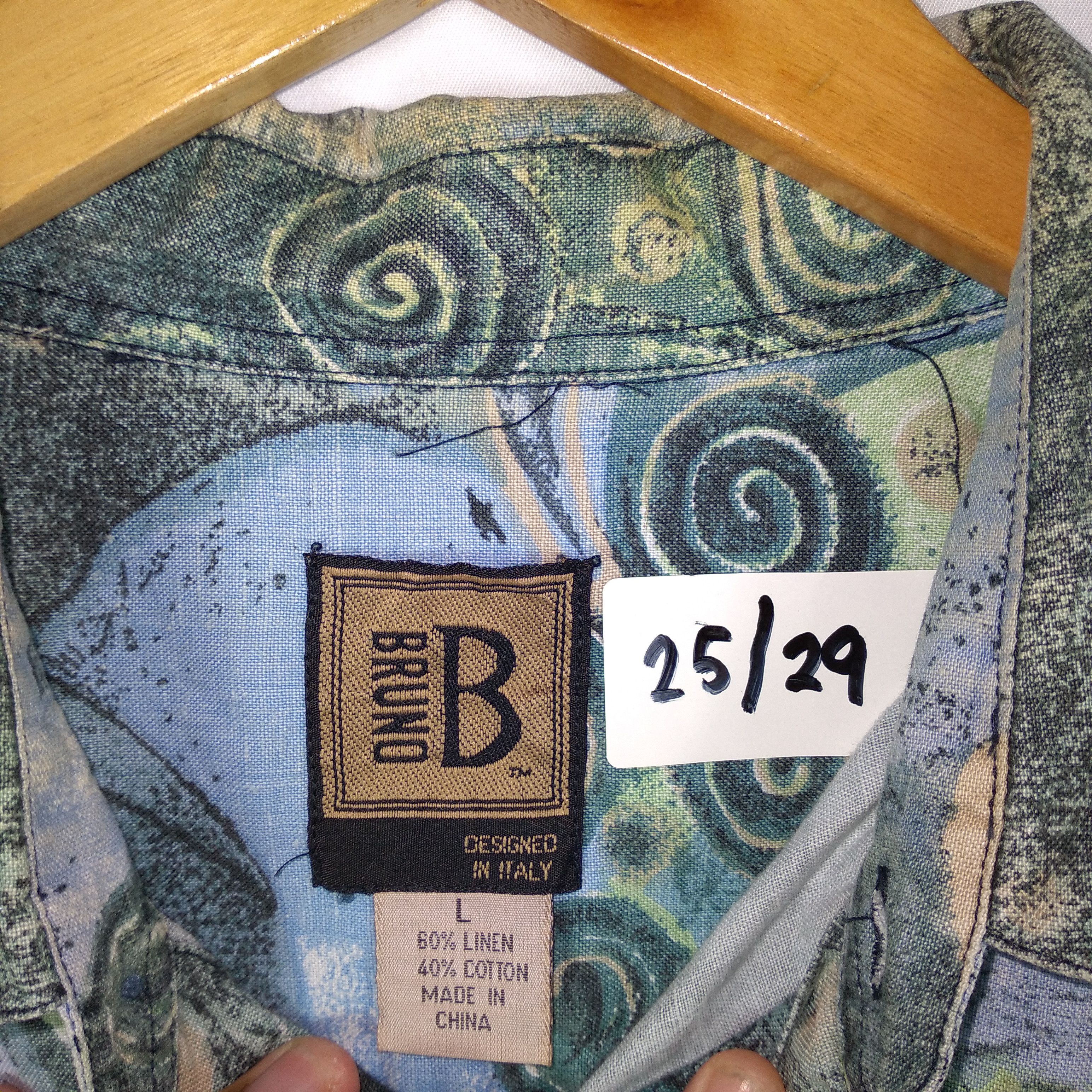 Arts & Science × Vintage Vintage Italian Bruno Art Work Flora Jungle Button Up Shirt Size US L / EU 52-54 / 3 - 10 Thumbnail