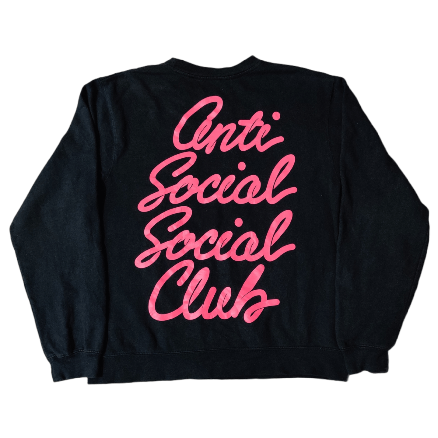 image of Anti Social Social Club Assc Anti Sosial Sosial Club Crewneck Sweatshirt in Black (Size Small)