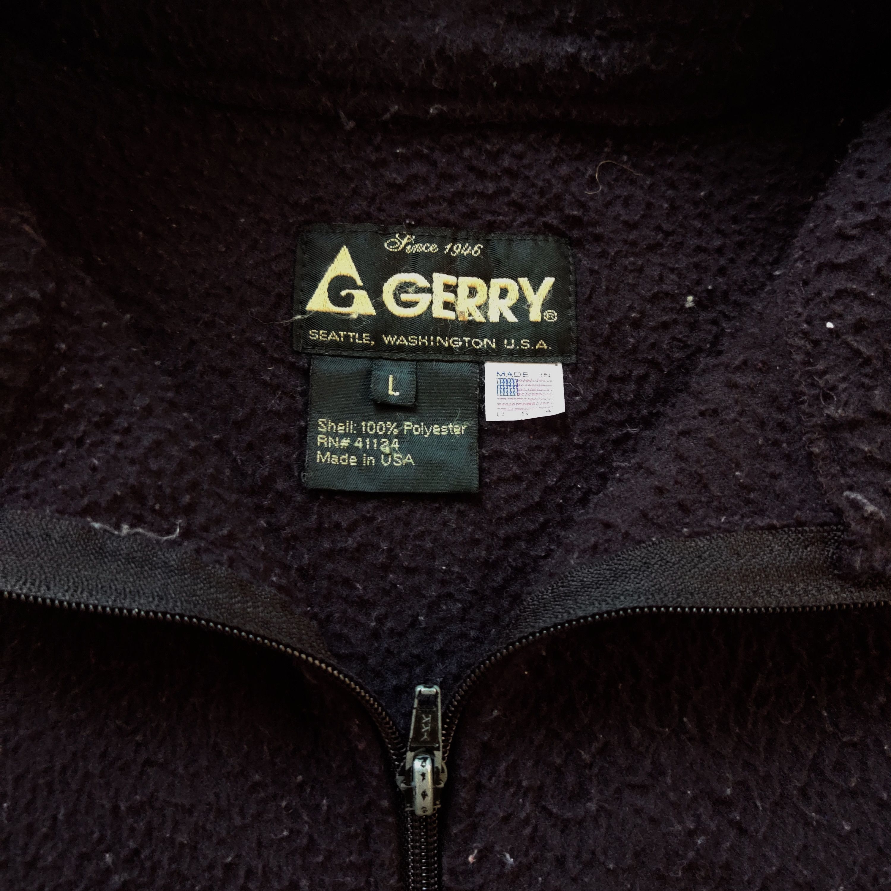 Vintage Vintage Gerry Fleece Jacket Zip Up Size US L / EU 52-54 / 3 - 3 Thumbnail
