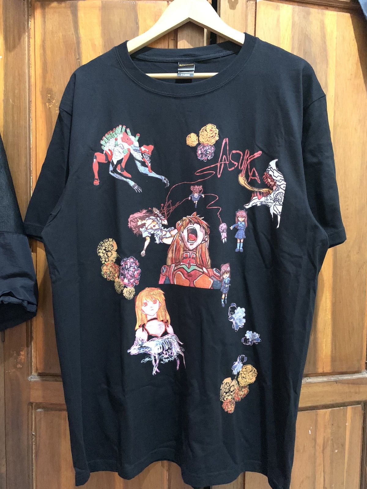 Vintage Rare Evangelion asuka langley Anime Tee Bootleg | Grailed