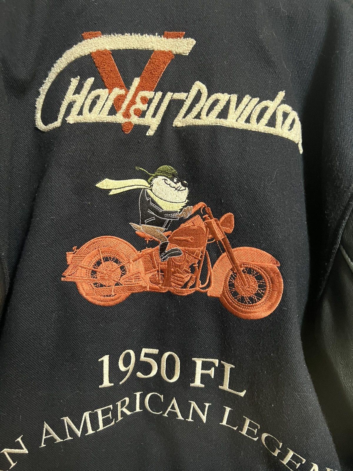 Harley Davidson Vintage Taz Harley Davidson Leather Variety Jecket Size US XL / EU 56 / 4 - 7 Thumbnail