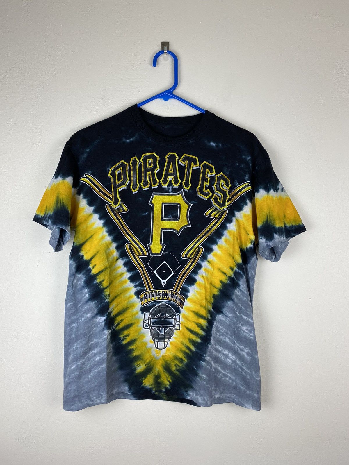 Liquid Blue Pirates Liquid Blue Tie Dye T shirt Baseball MLB pittsburgh Size US M / EU 48-50 / 2 - 1 Thumbnail