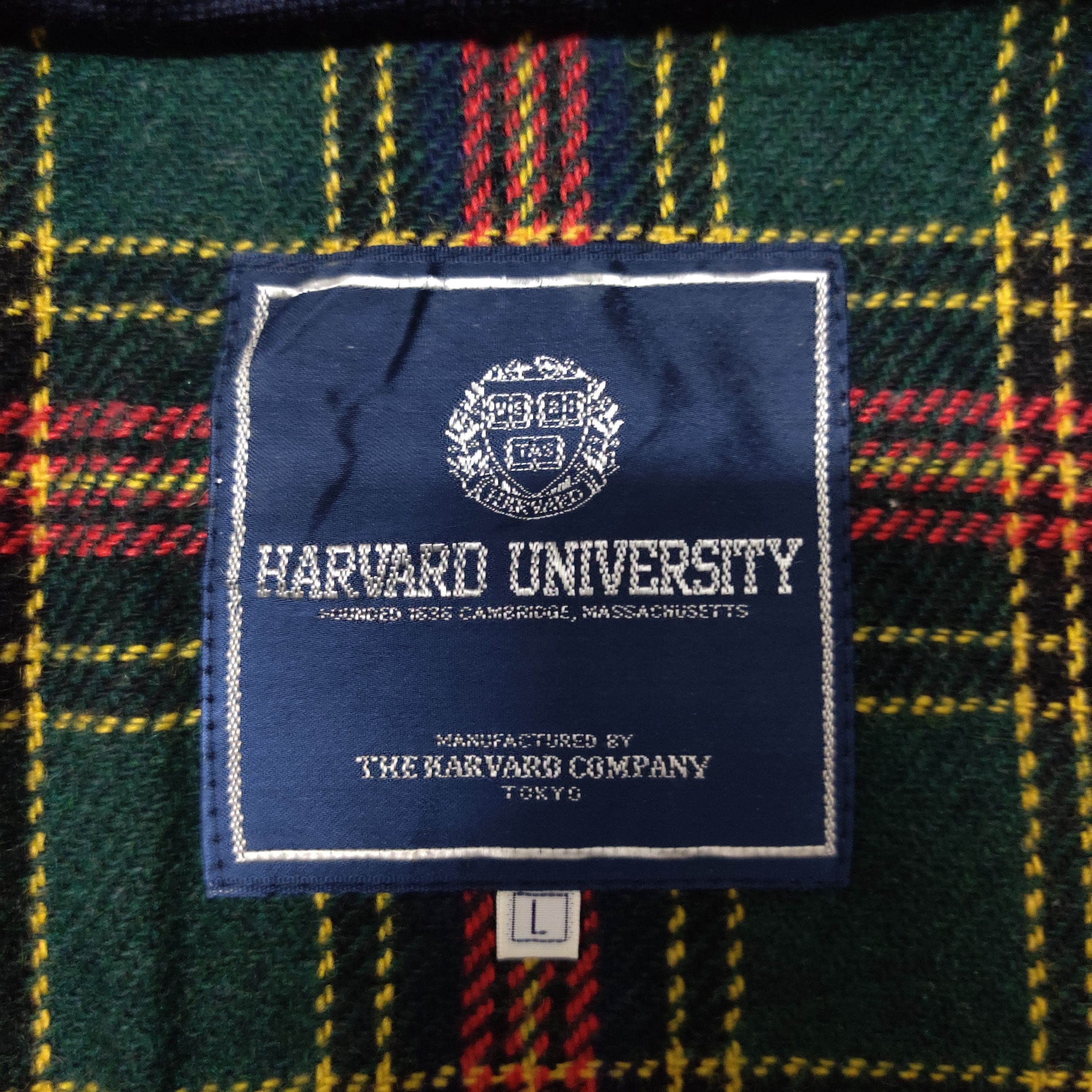 Other Vintage Harvard University Wool Bomber Jacket Size US L / EU 52-54 / 3 - 6 Thumbnail