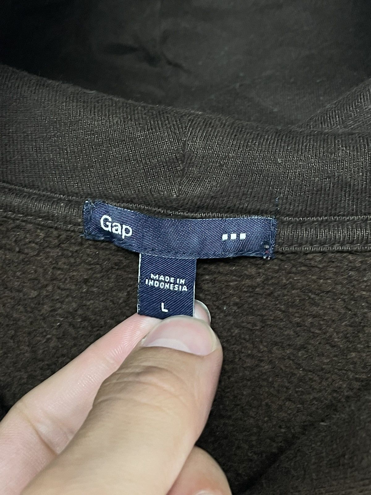 Gap × Vintage Vintage Y2K GAP brown Hoodie travis Scott kanye west Size US L / EU 52-54 / 3 - 5 Thumbnail