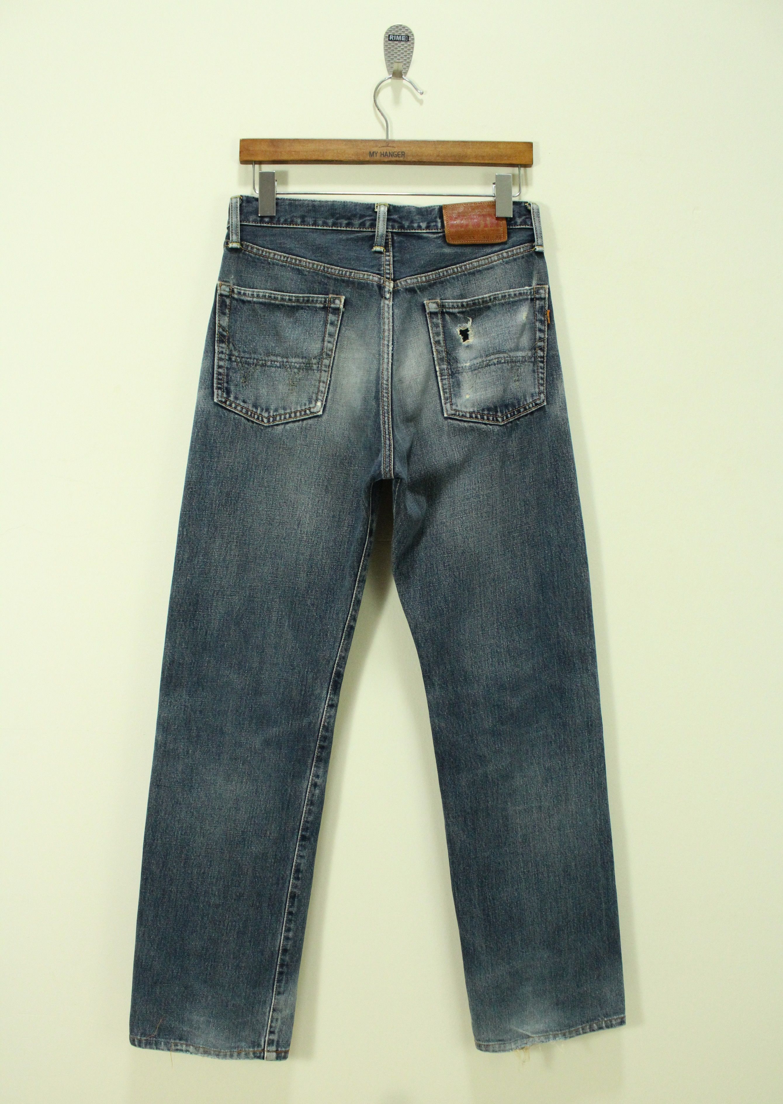 Vintage Distressed Selvedge EDWIN Denim Jeans 505XX Edwin Japan Size US 30 / EU 46 - 2 Thumbnail