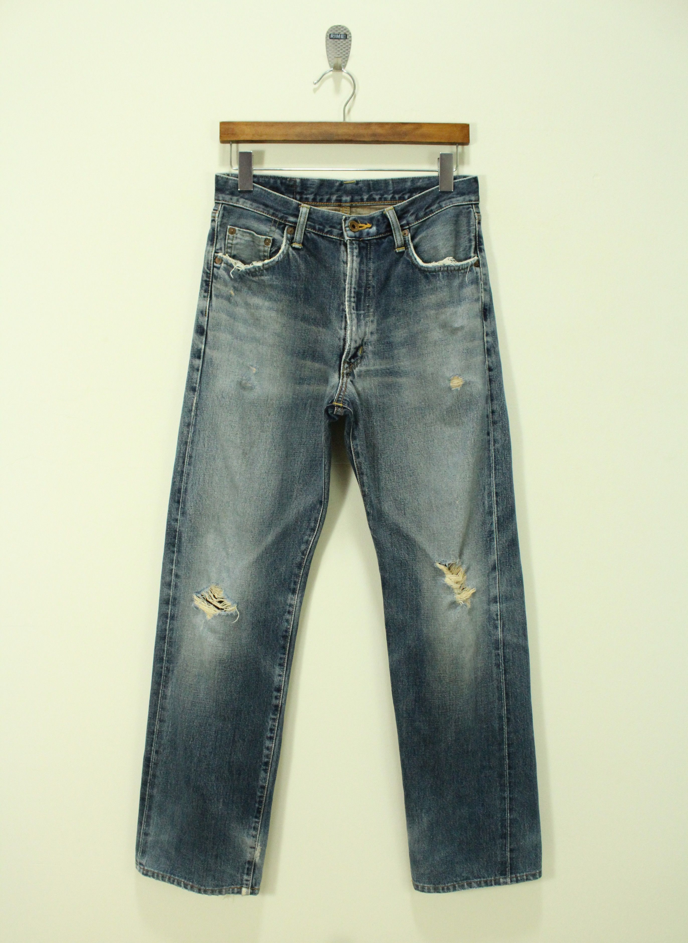 Vintage Distressed Selvedge EDWIN Denim Jeans 505XX Edwin Japan Size US 30 / EU 46 - 1 Thumbnail