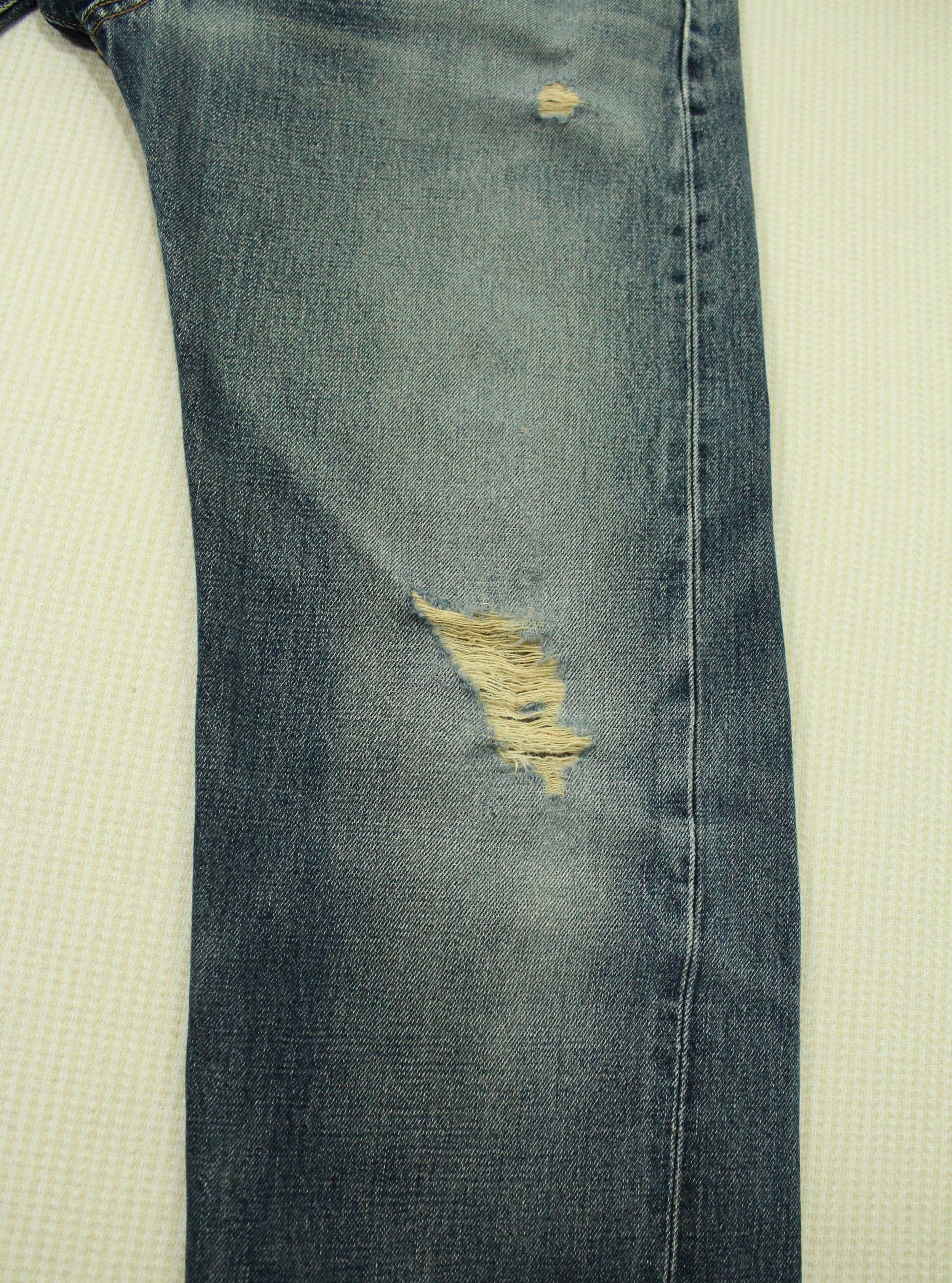Vintage Distressed Selvedge EDWIN Denim Jeans 505XX Edwin Japan Size US 30 / EU 46 - 5 Thumbnail