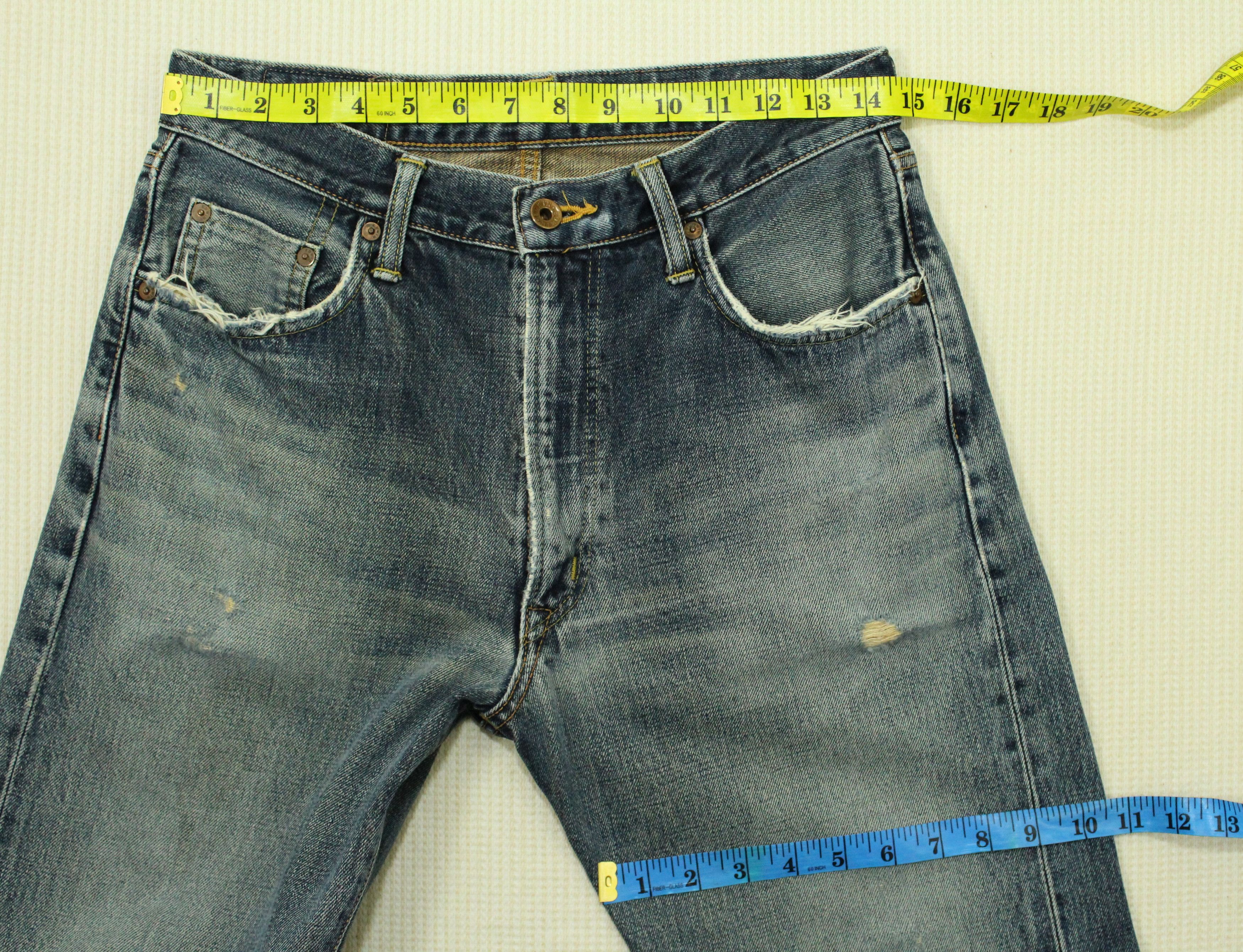 Vintage Distressed Selvedge EDWIN Denim Jeans 505XX Edwin Japan Size US 30 / EU 46 - 9 Thumbnail