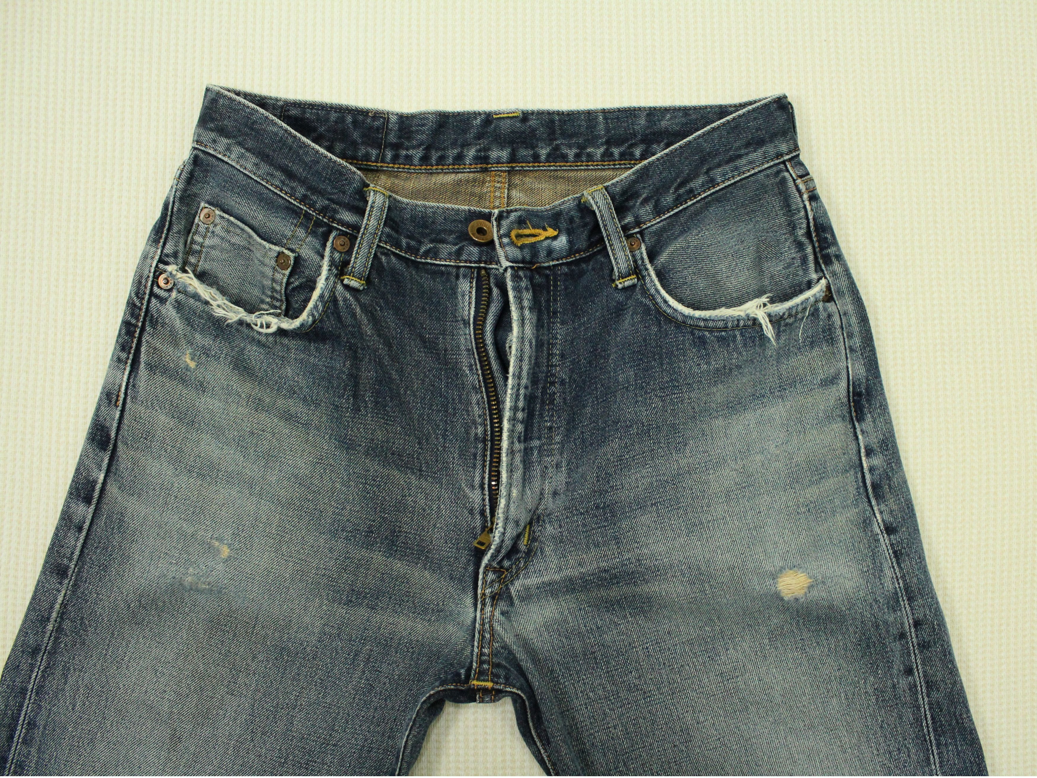 Vintage Distressed Selvedge EDWIN Denim Jeans 505XX Edwin Japan Size US 30 / EU 46 - 3 Thumbnail