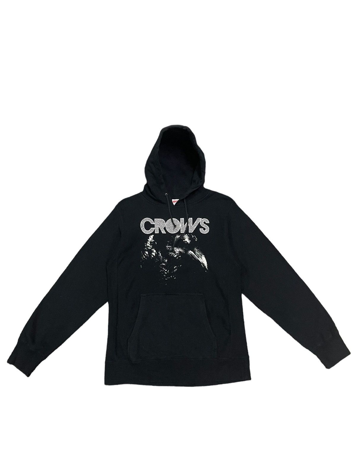 image of Vintage Crows Hoodie in Black, Men's (Size Medium)