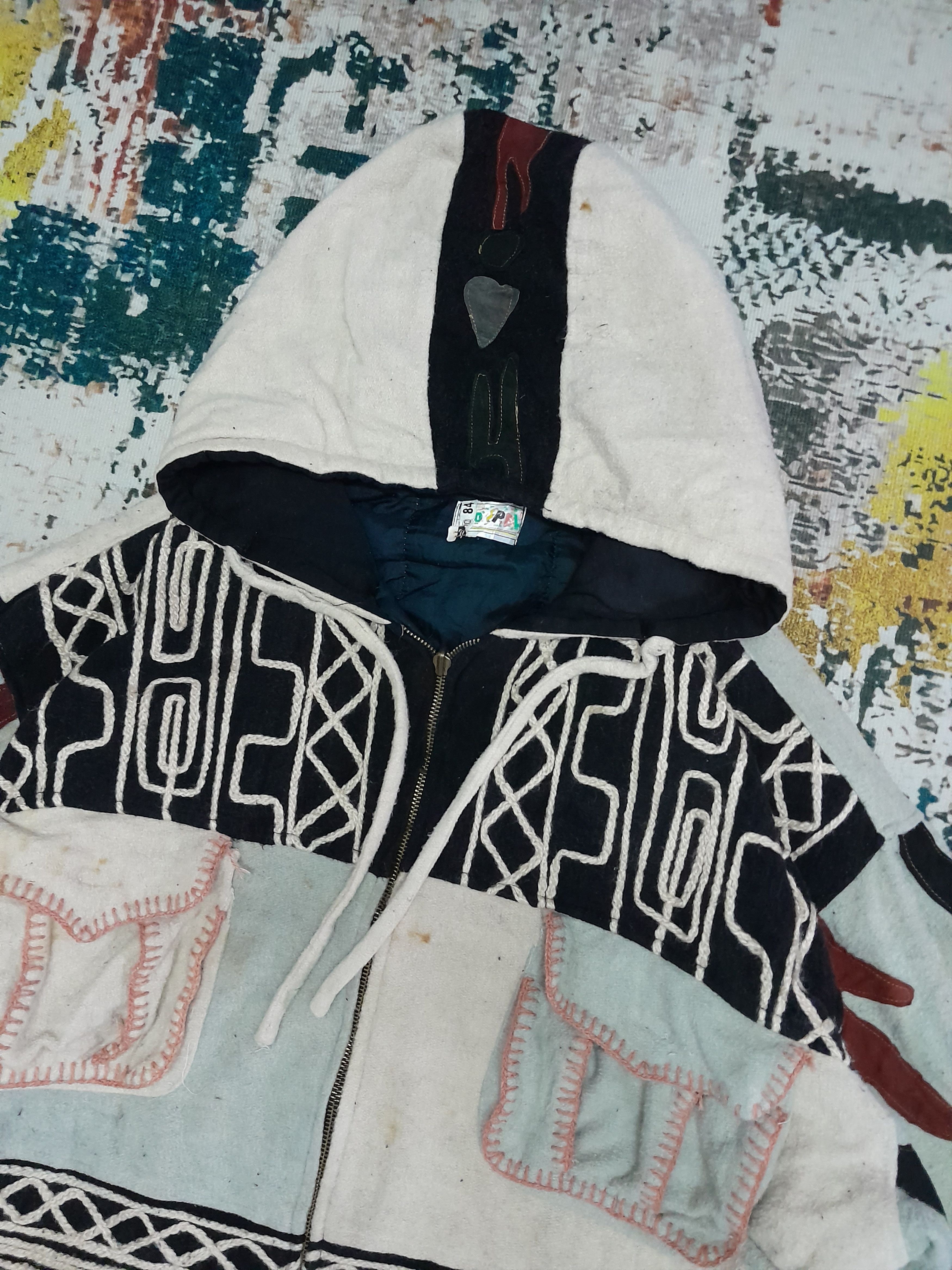 Japanese Brand Vintage Rasta Hoodie Zopper Heavy Cotton Kimono Size US L / EU 52-54 / 3 - 2 Thumbnail