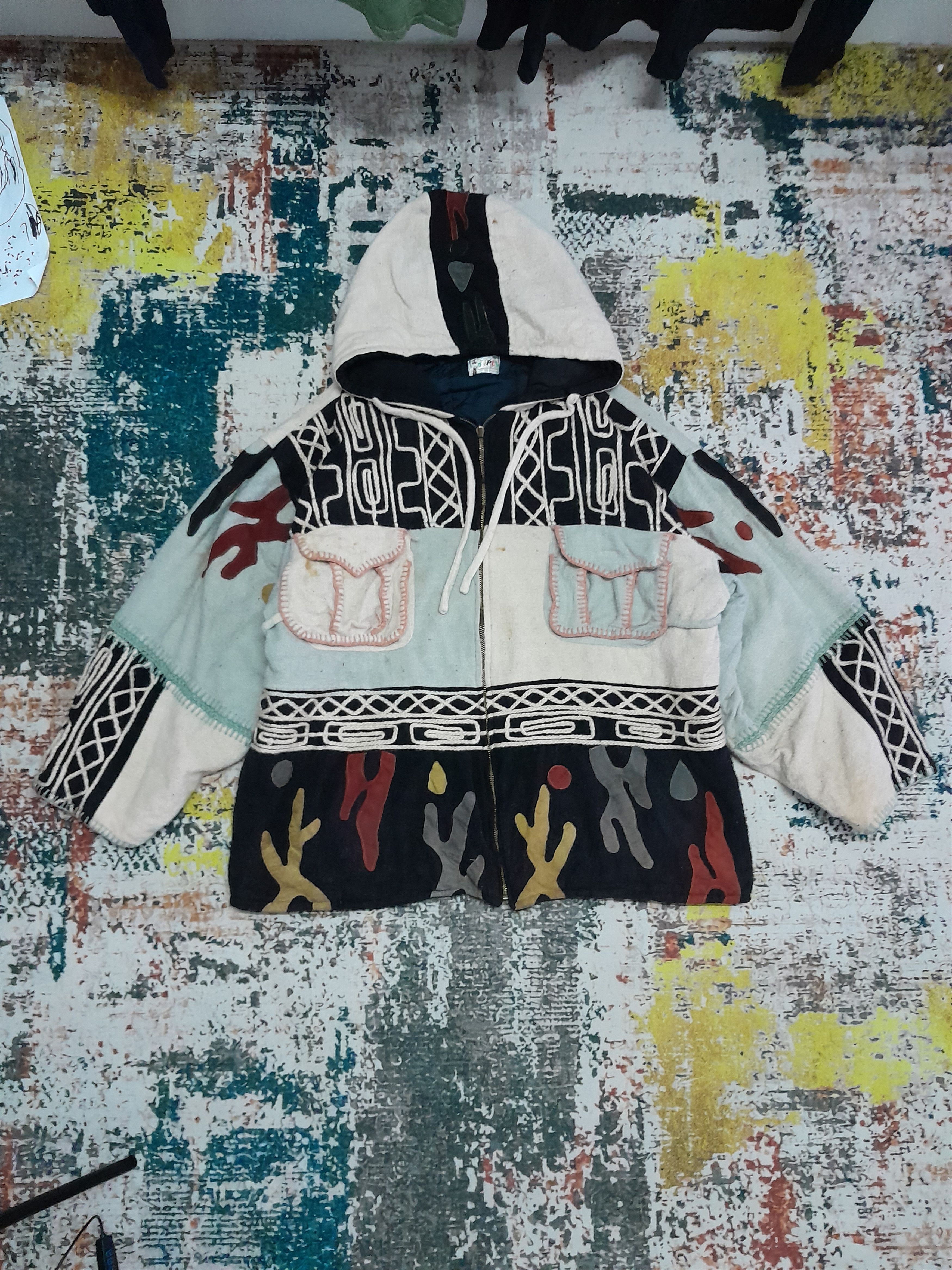 Japanese Brand Vintage Rasta Hoodie Zopper Heavy Cotton Kimono Size US L / EU 52-54 / 3 - 1 Thumbnail