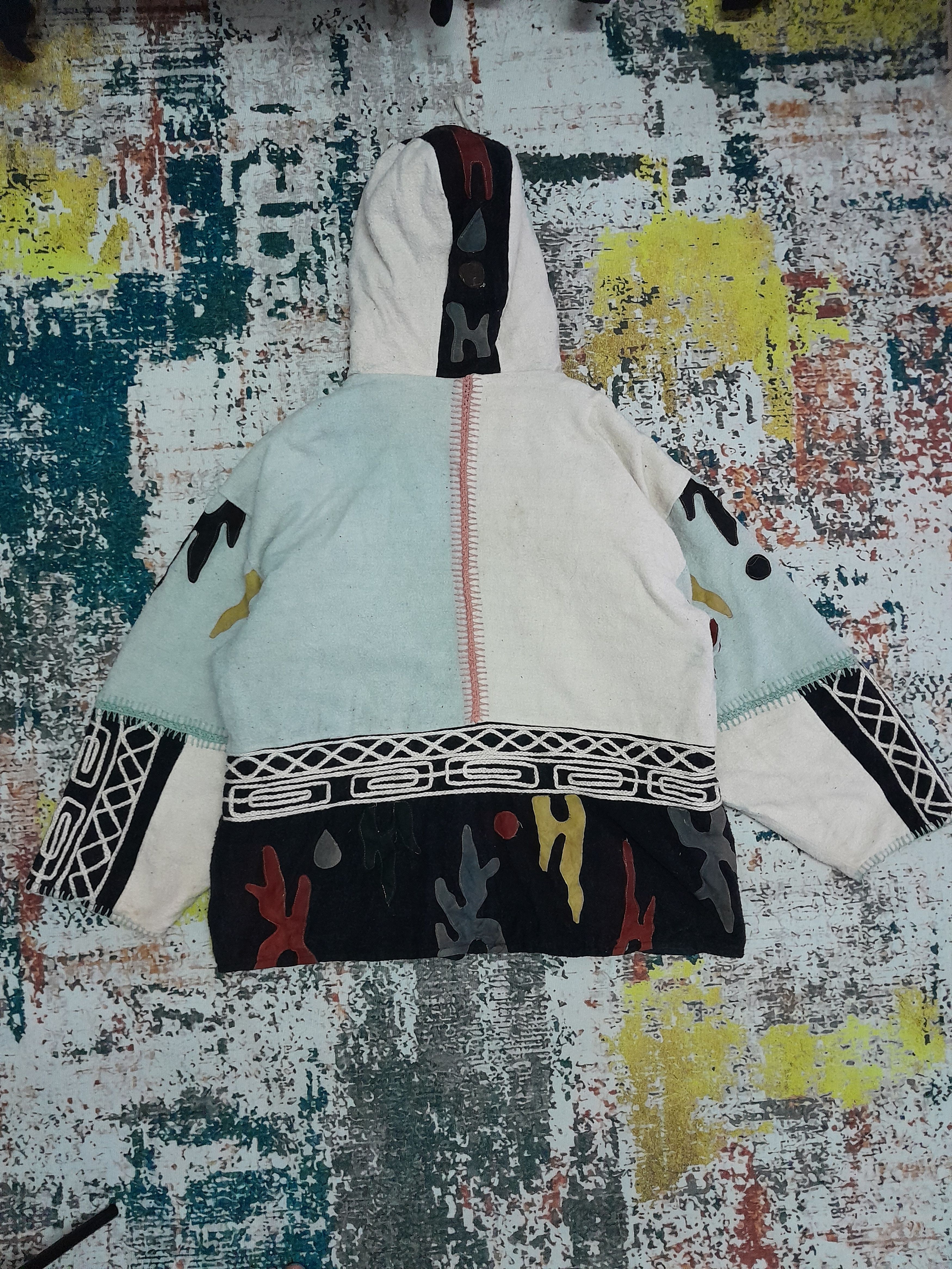 Japanese Brand Vintage Rasta Hoodie Zopper Heavy Cotton Kimono Size US L / EU 52-54 / 3 - 6 Thumbnail