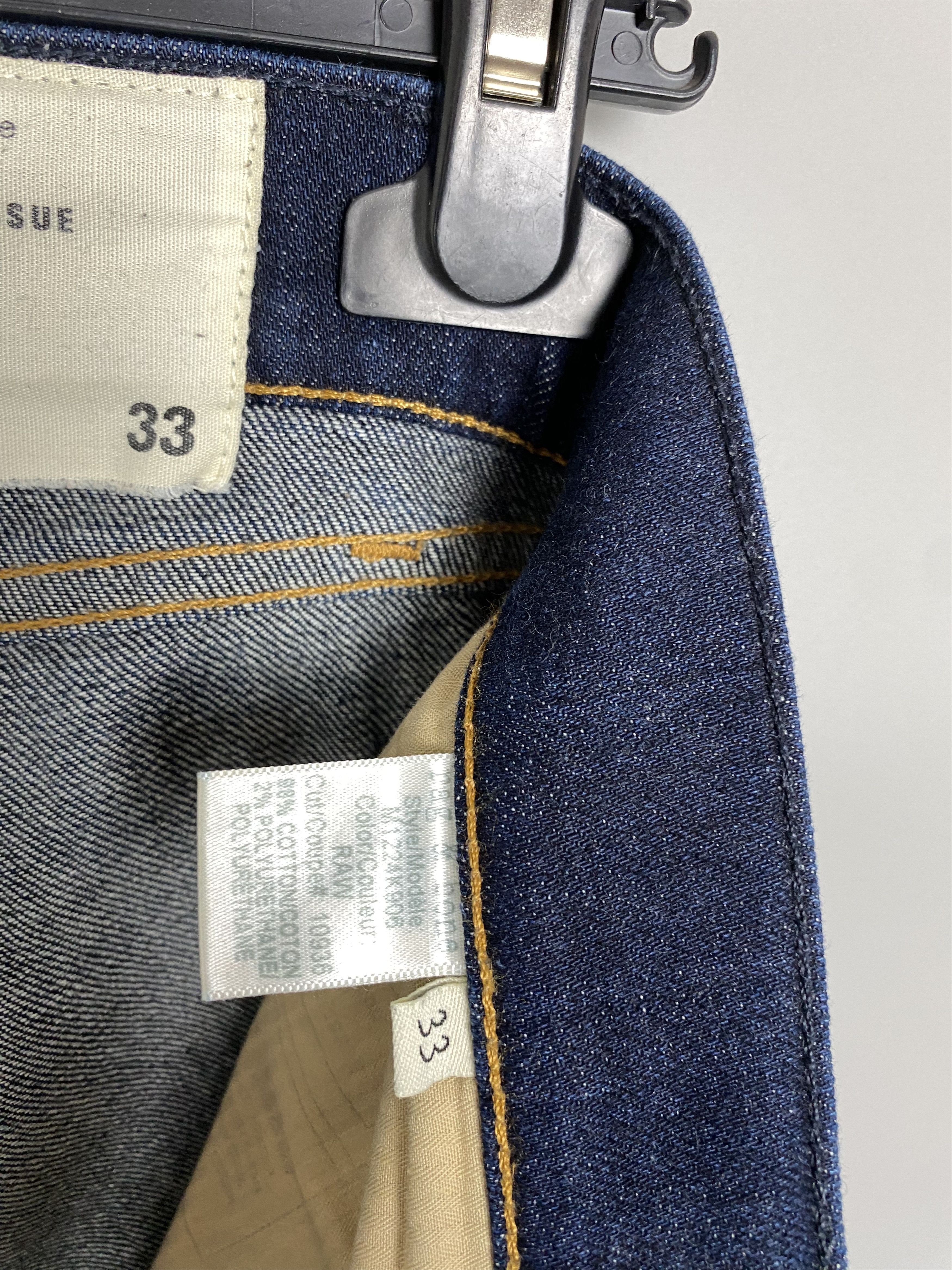 Rag & Bone Rag Bone Selvedge Raw Denim Made in USA Size US 33 - 11 Thumbnail