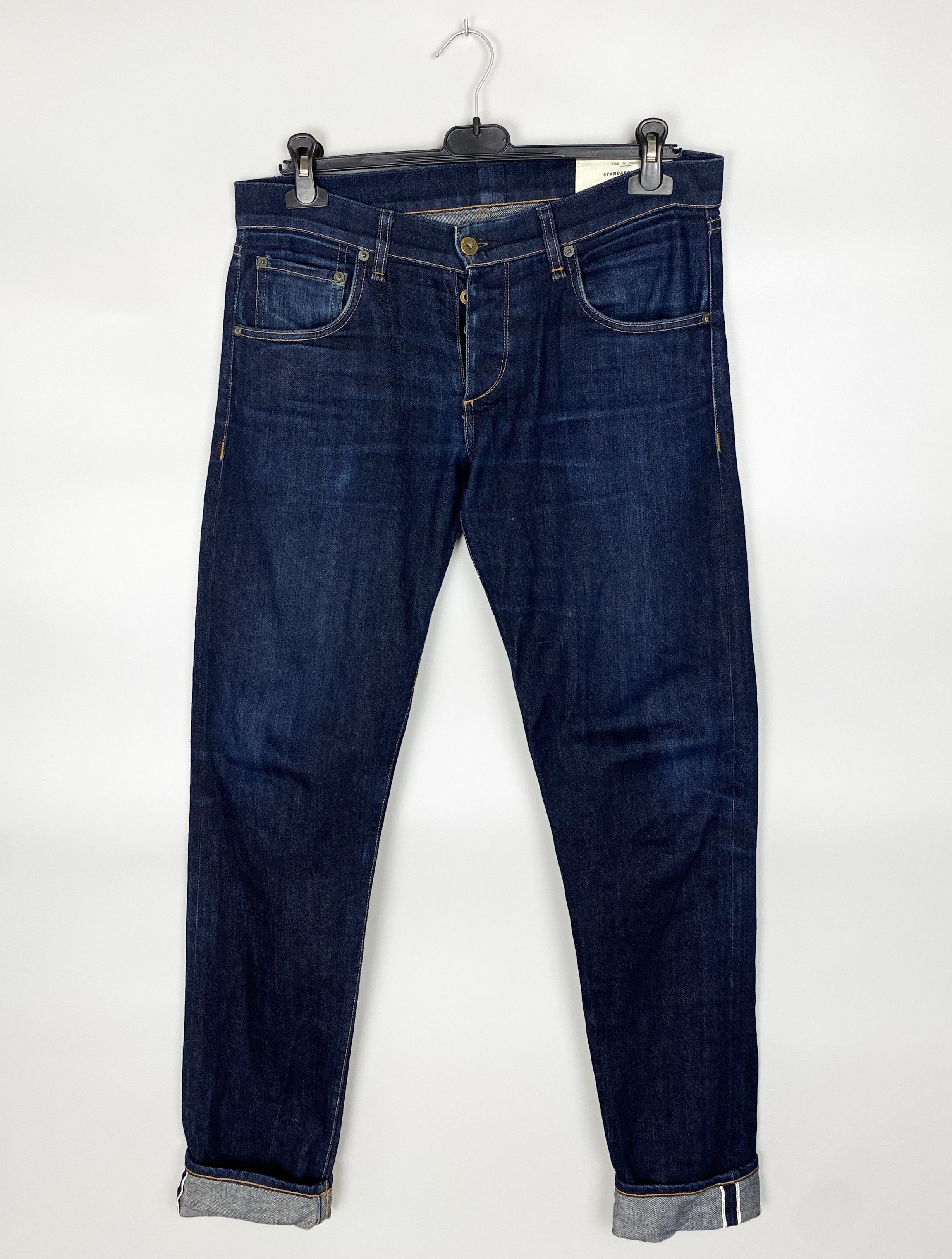 Rag & Bone Rag Bone Selvedge Raw Denim Made in USA Size US 33 - 1 Thumbnail