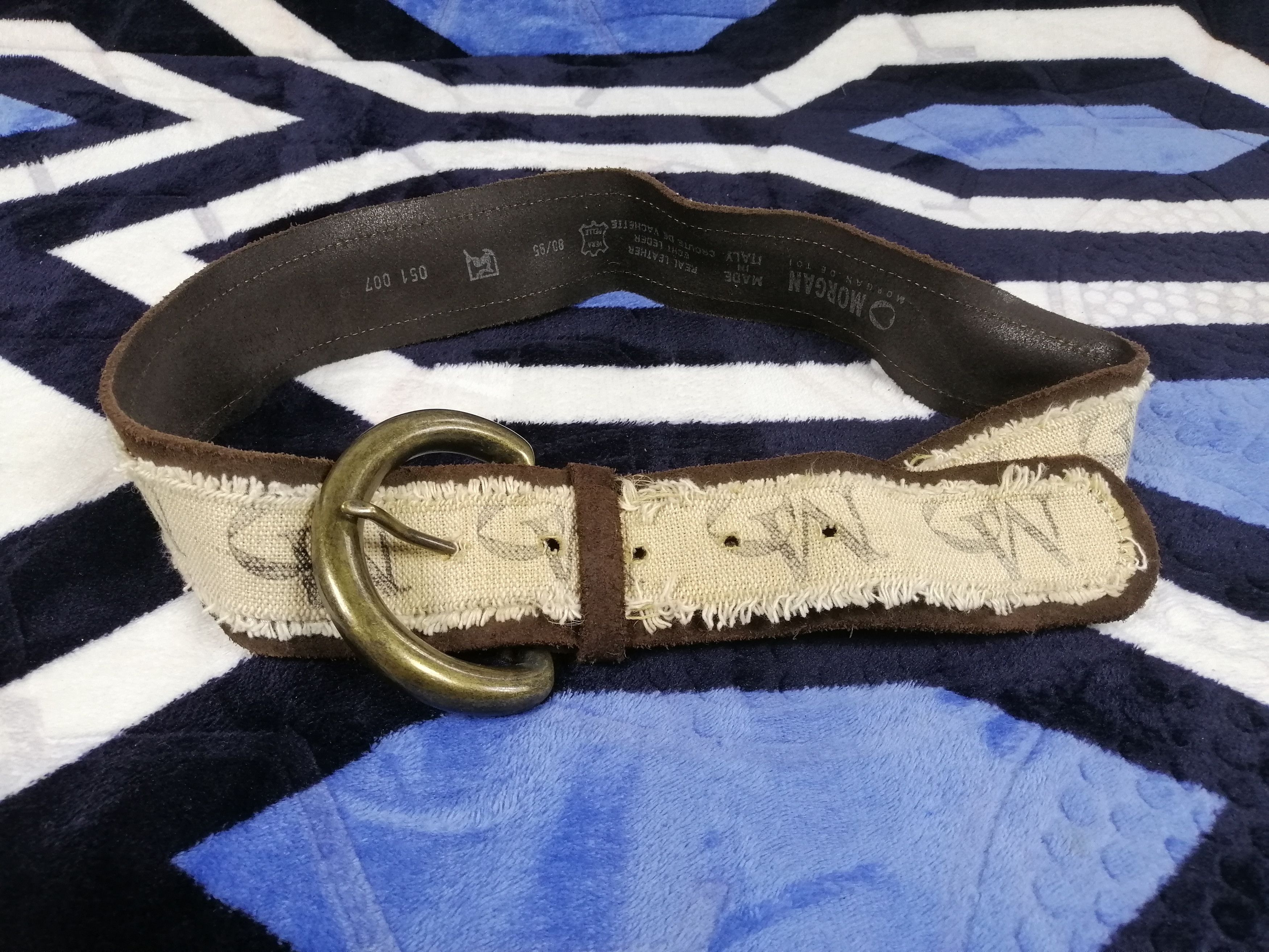 Japanese Brand × Other Morgan Leather MG Italy Big Buckle Single Hook Size ONE SIZE - 1 Thumbnail